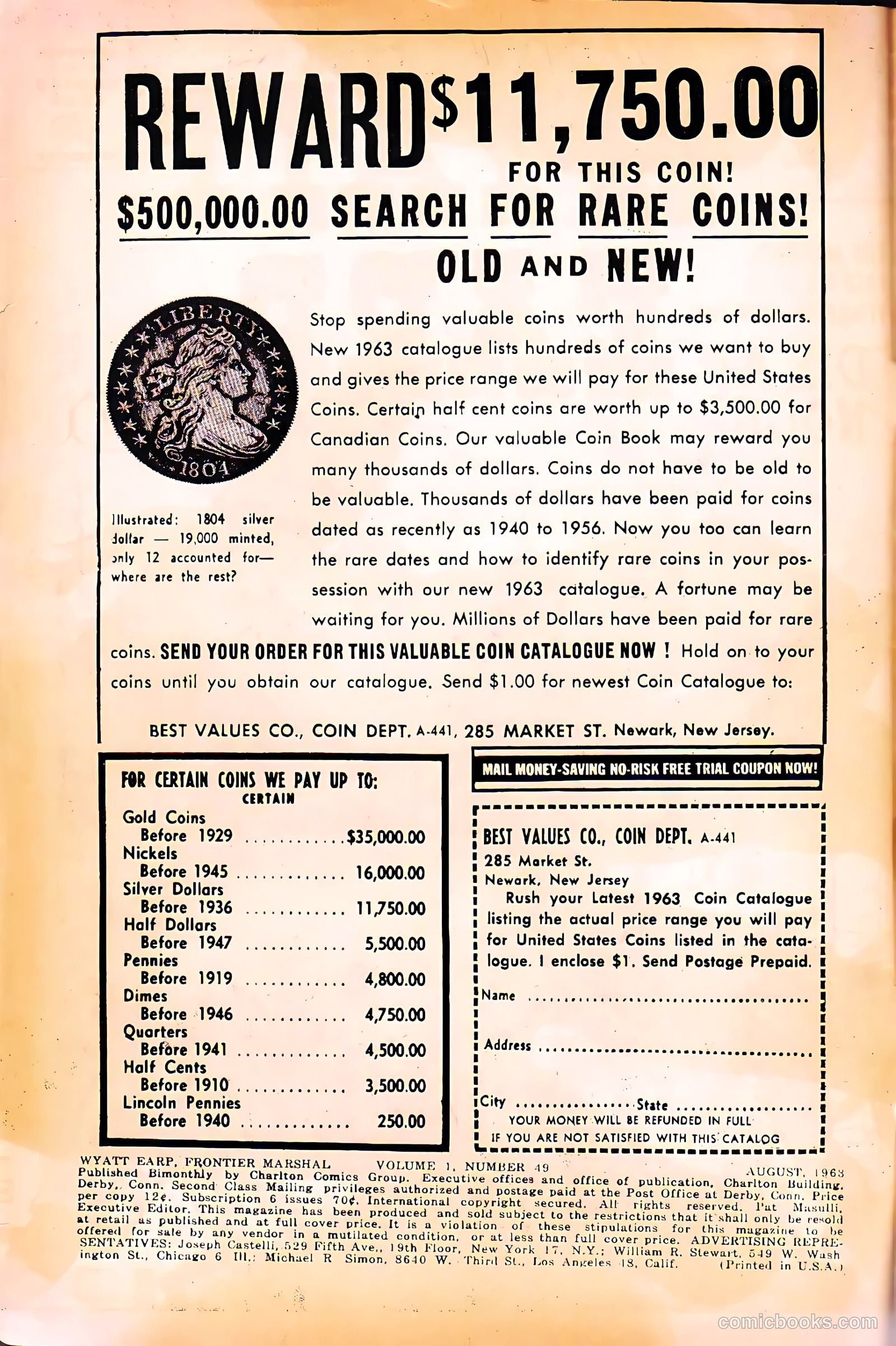 Wyatt Earp, Frontier Marshal #49 (1963, Charlton) — page 2 of 36