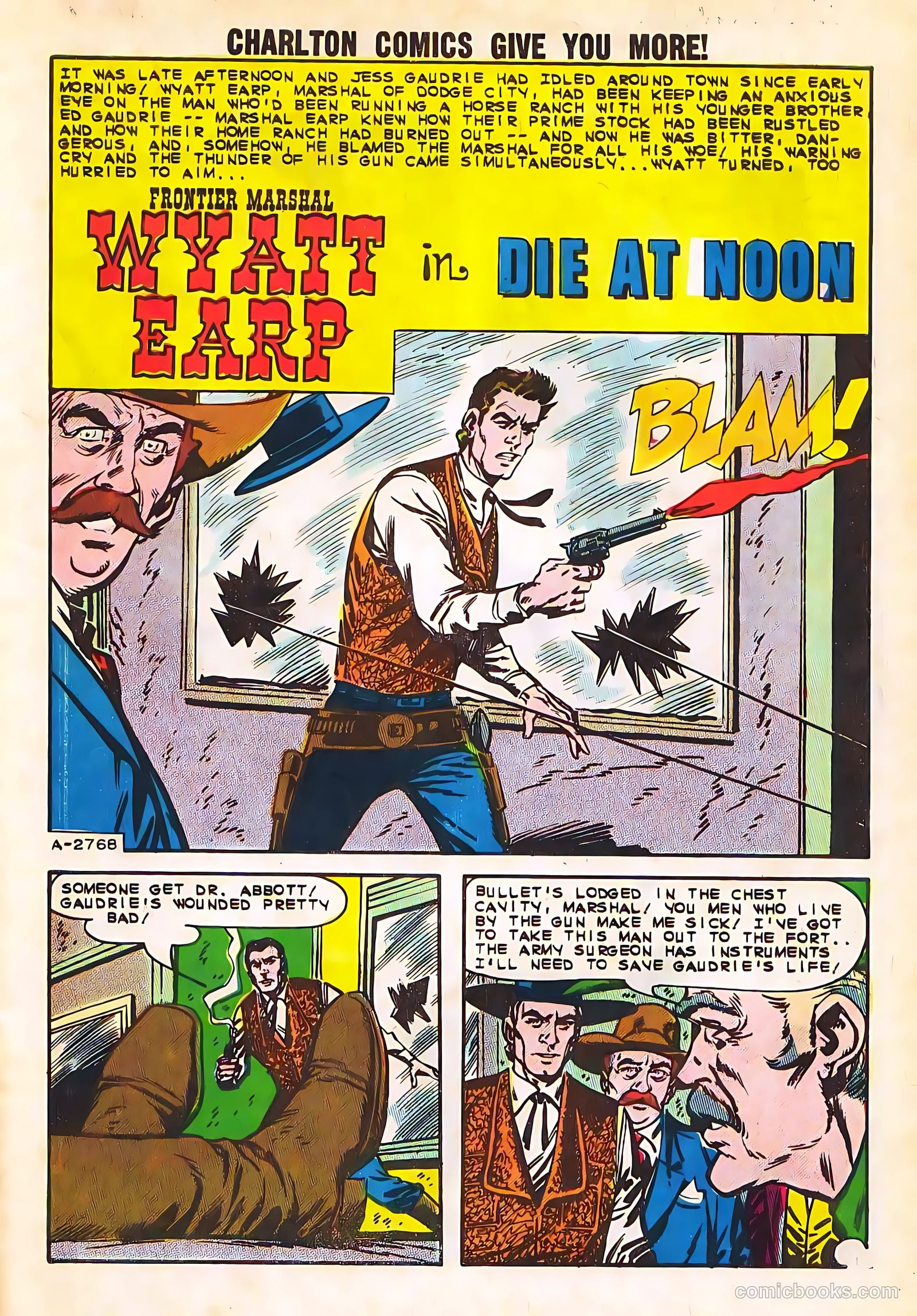 Wyatt Earp, Frontier Marshal #49 (1963, Charlton) — page 3 of 36
