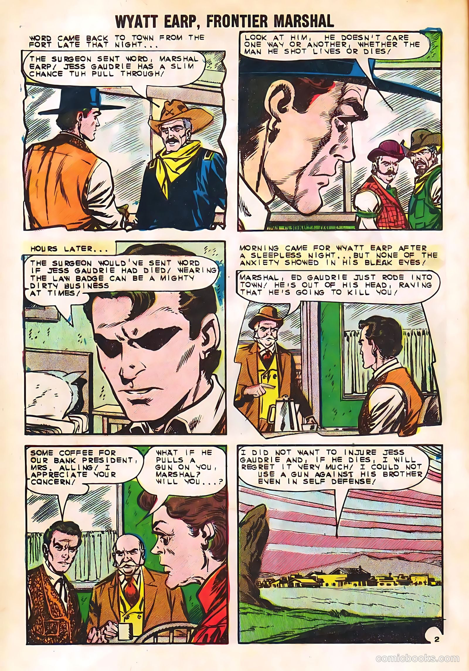 Wyatt Earp, Frontier Marshal #49 (1963, Charlton) — page 4 of 36
