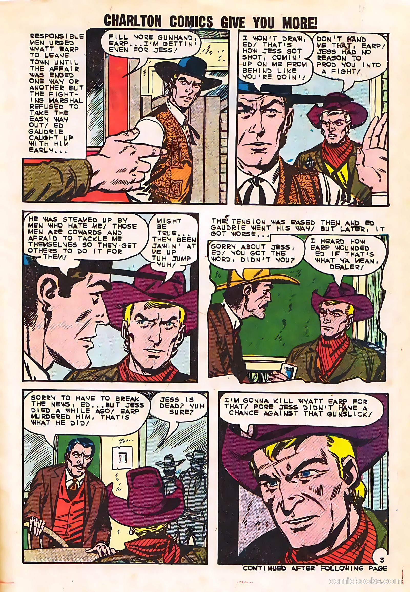 Wyatt Earp, Frontier Marshal #49 (1963, Charlton) — page 5 of 36