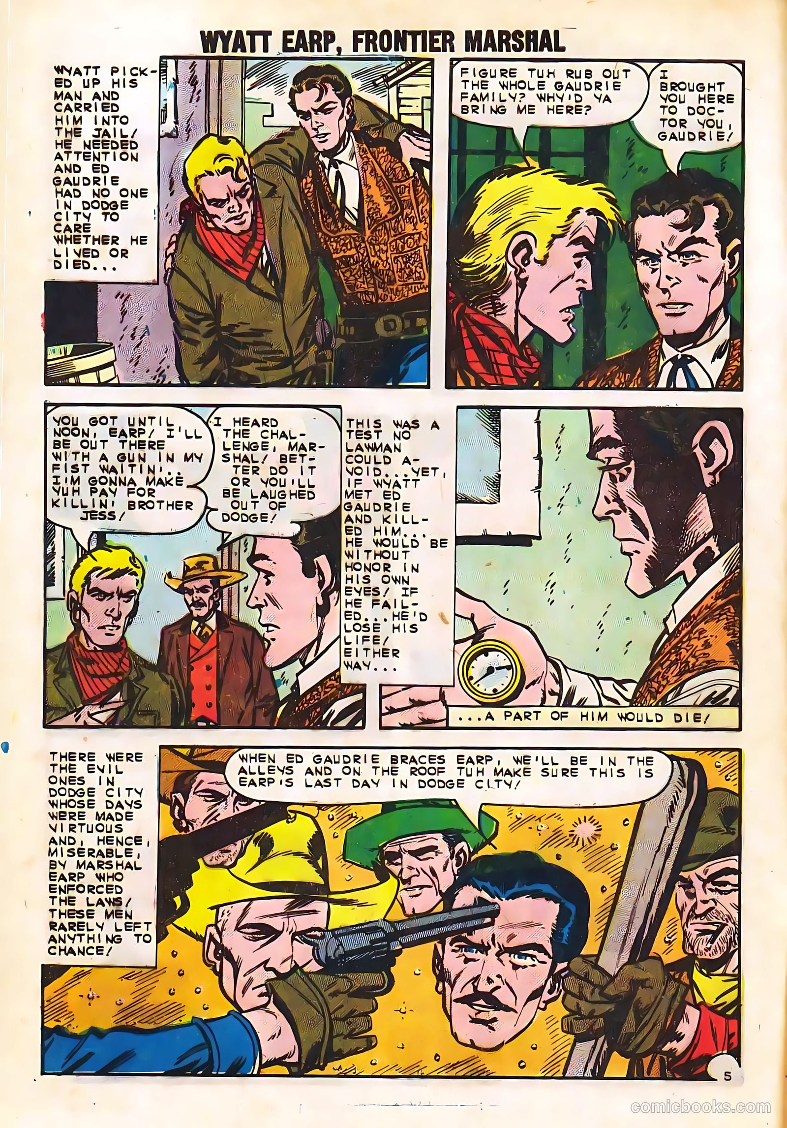 Wyatt Earp, Frontier Marshal #49 (1963, Charlton) — page 8 of 36