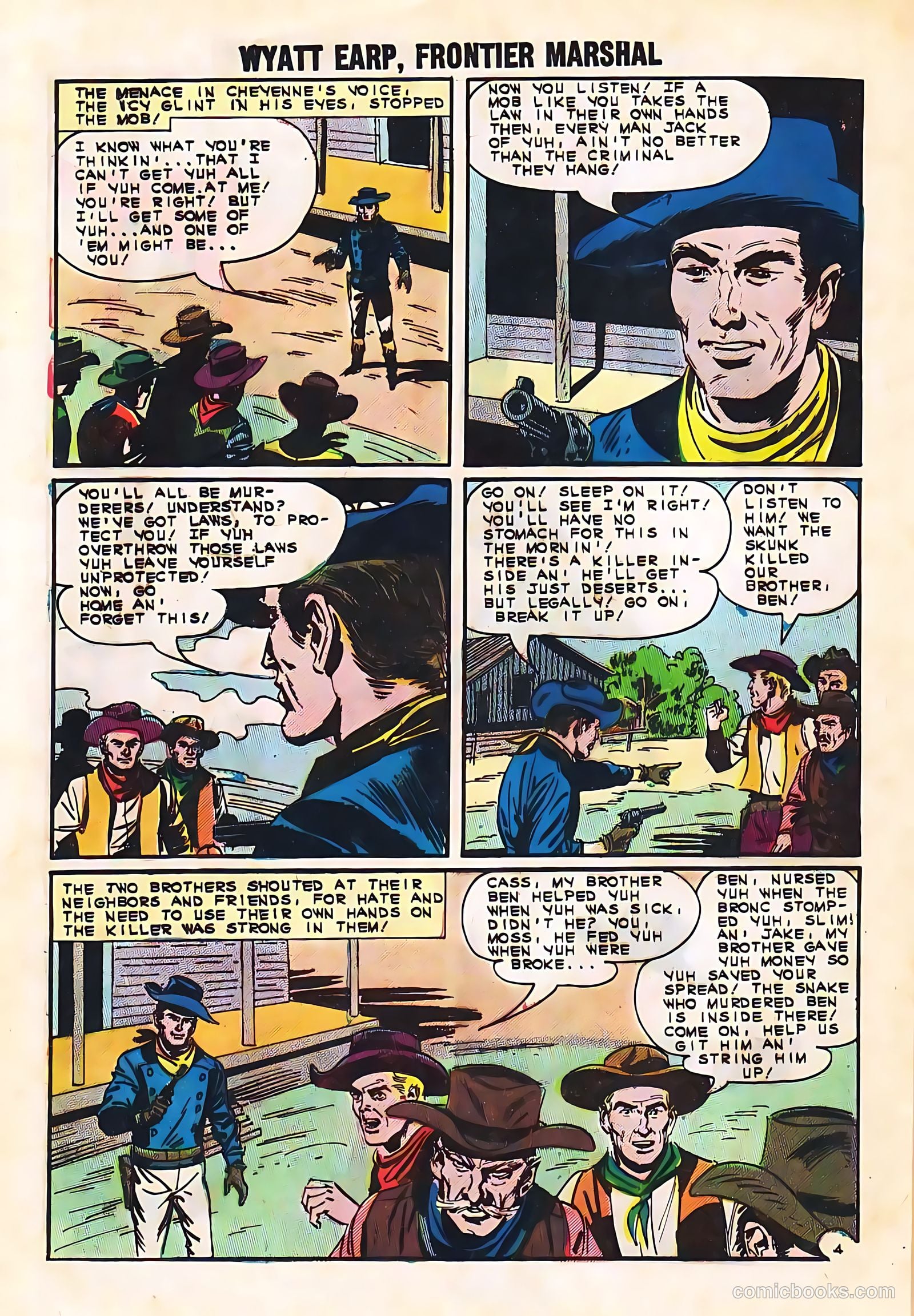 Wyatt Earp, Frontier Marshal #49 (1963, Charlton) — page 24 of 36
