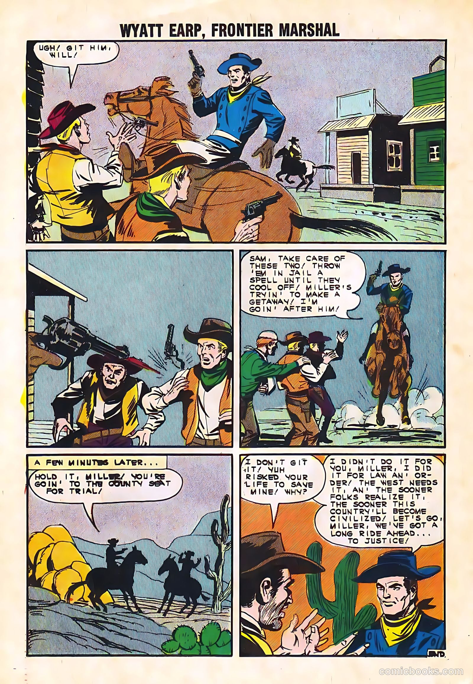 Wyatt Earp, Frontier Marshal #49 (1963, Charlton) — page 26 of 36