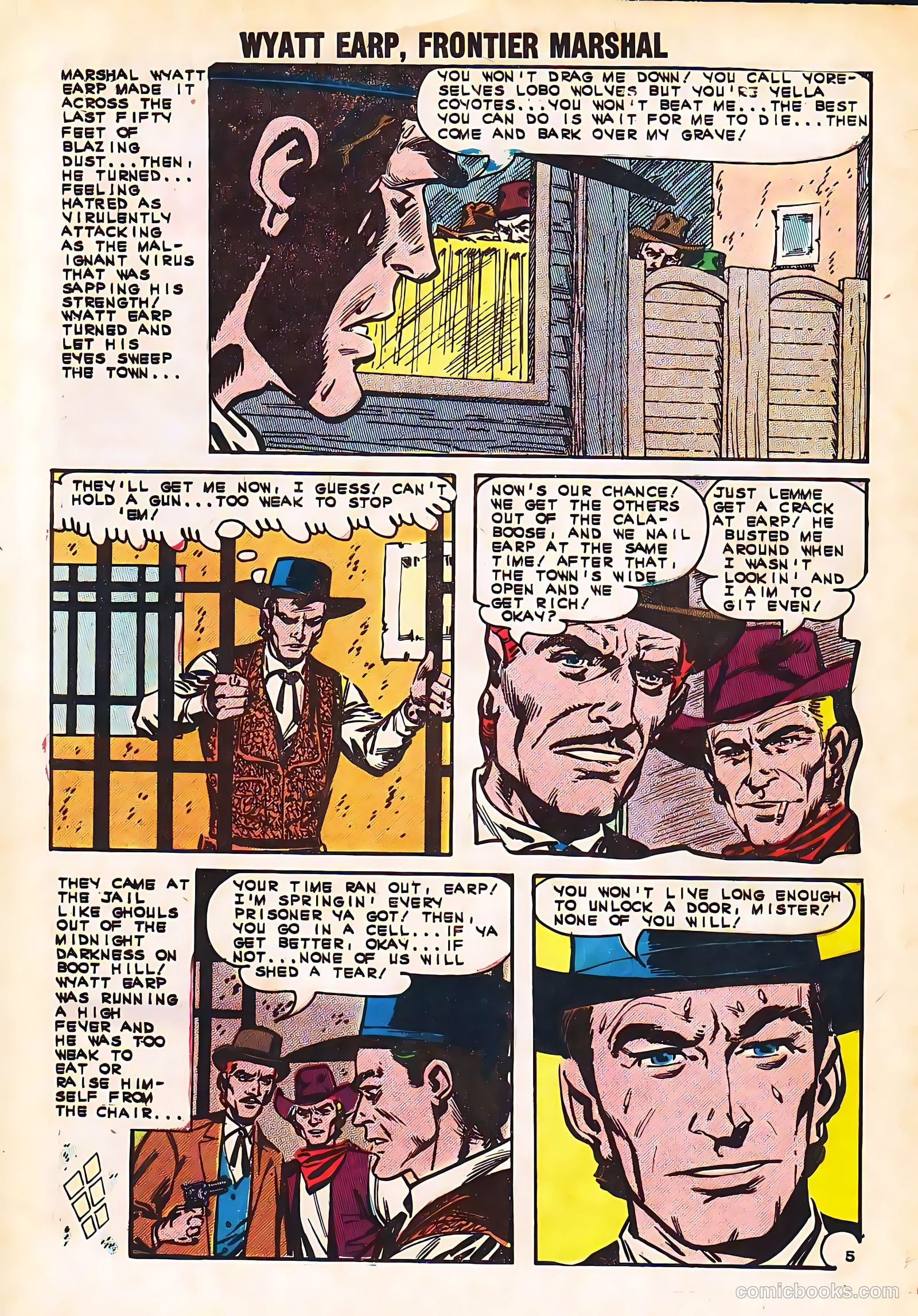 Wyatt Earp, Frontier Marshal #49 (1963, Charlton) — page 32 of 36