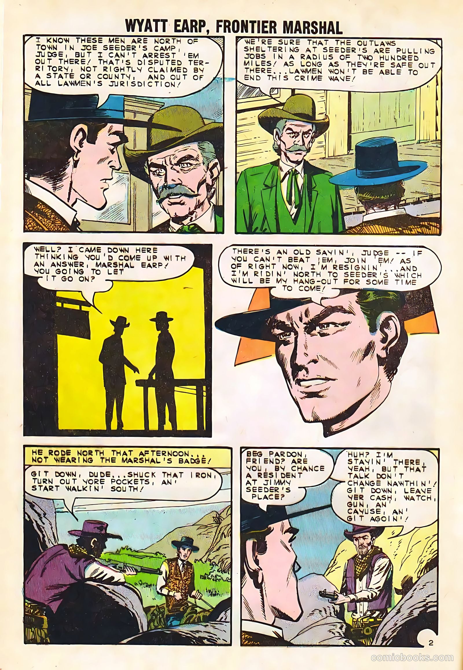 Wyatt Earp, Frontier Marshal #50 (1963, Charlton) — page 4 of 36