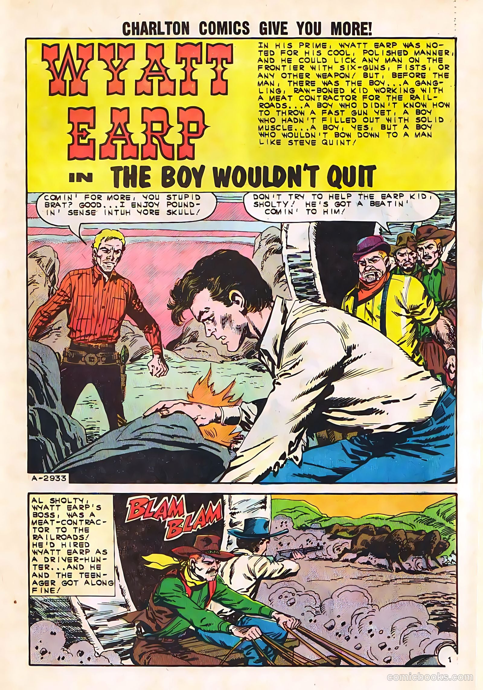 Wyatt Earp, Frontier Marshal #50 (1963, Charlton) — page 27 of 36