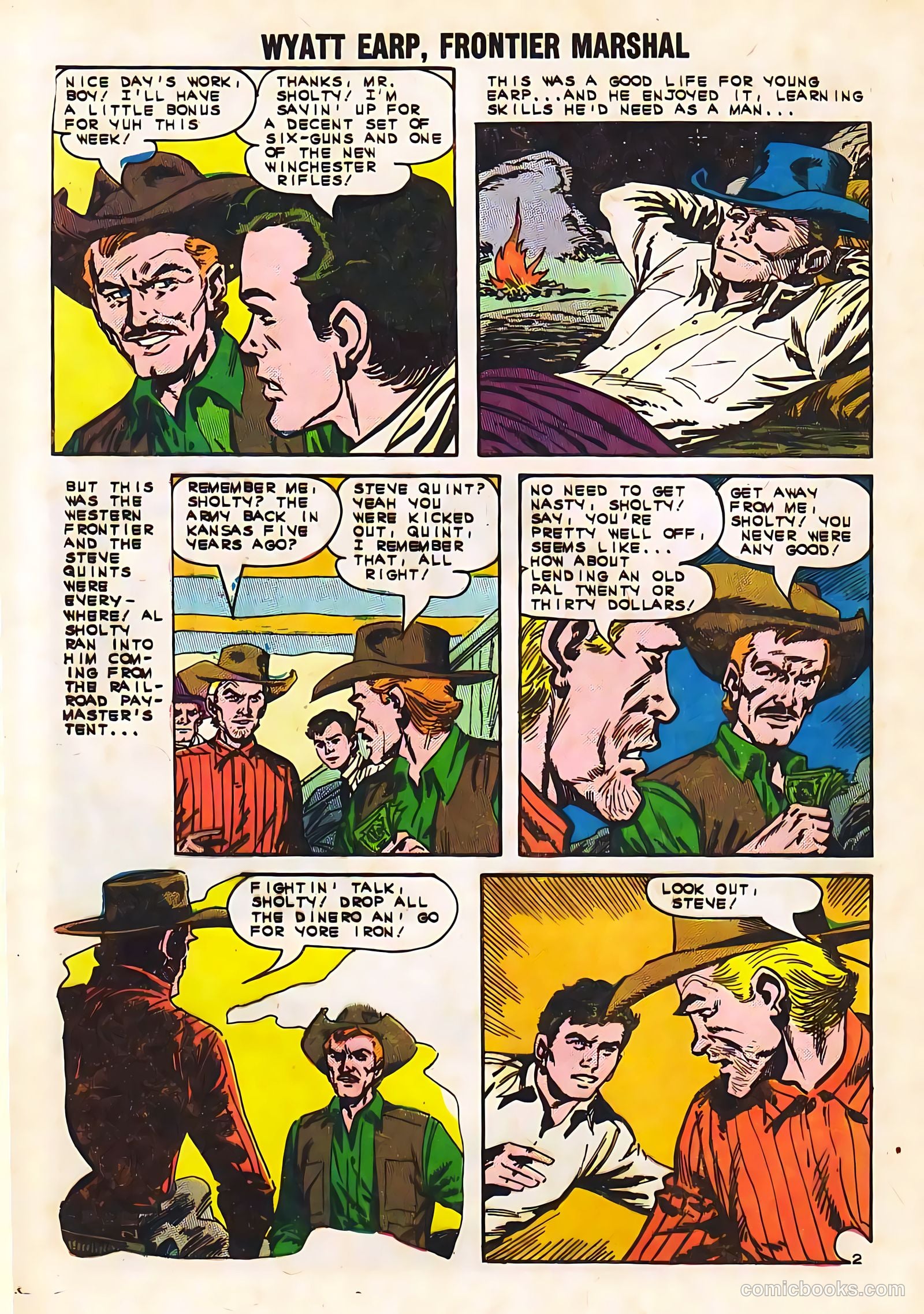 Wyatt Earp, Frontier Marshal #50 (1963, Charlton) — page 28 of 36