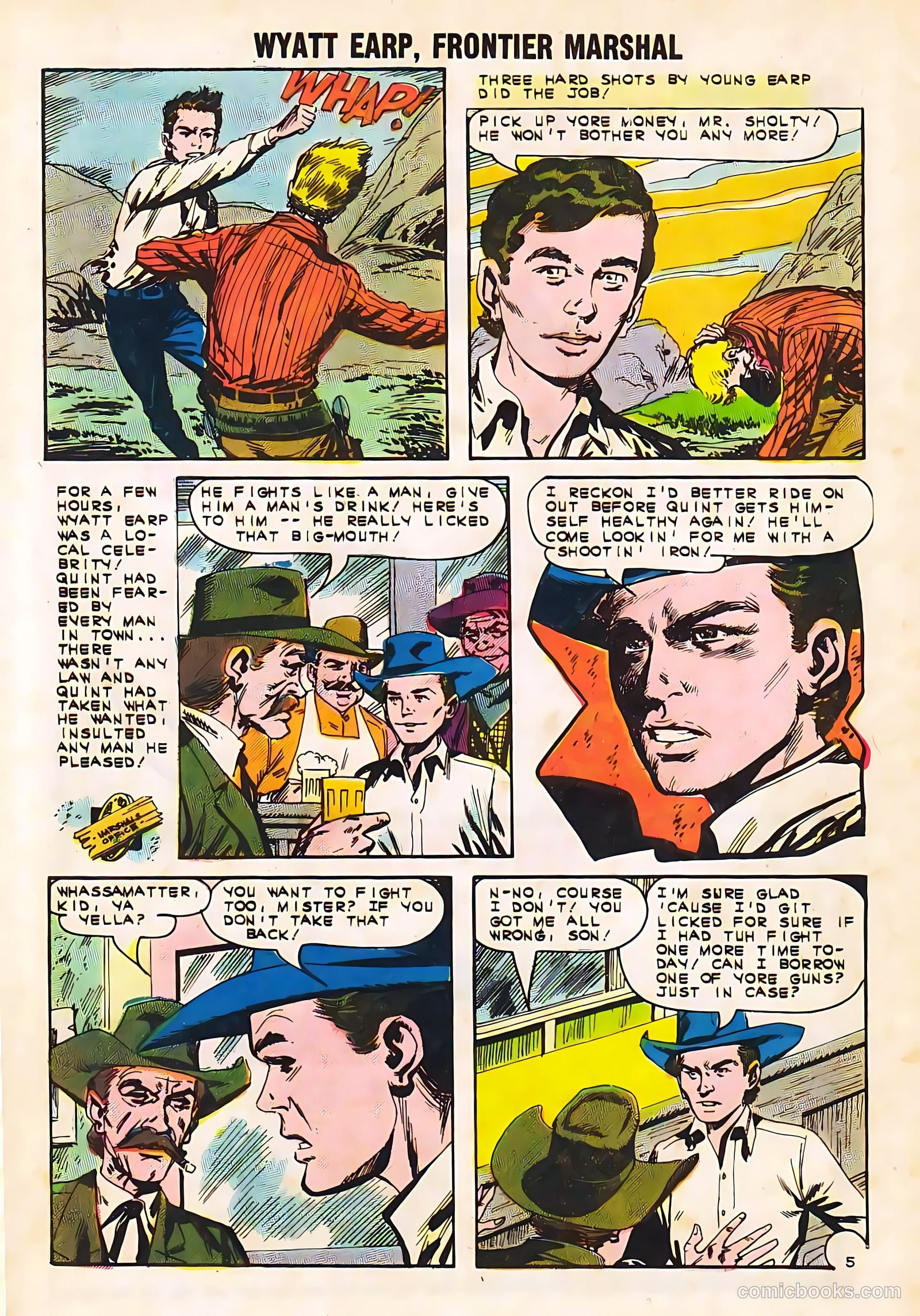 Wyatt Earp, Frontier Marshal #50 (1963, Charlton) — page 32 of 36
