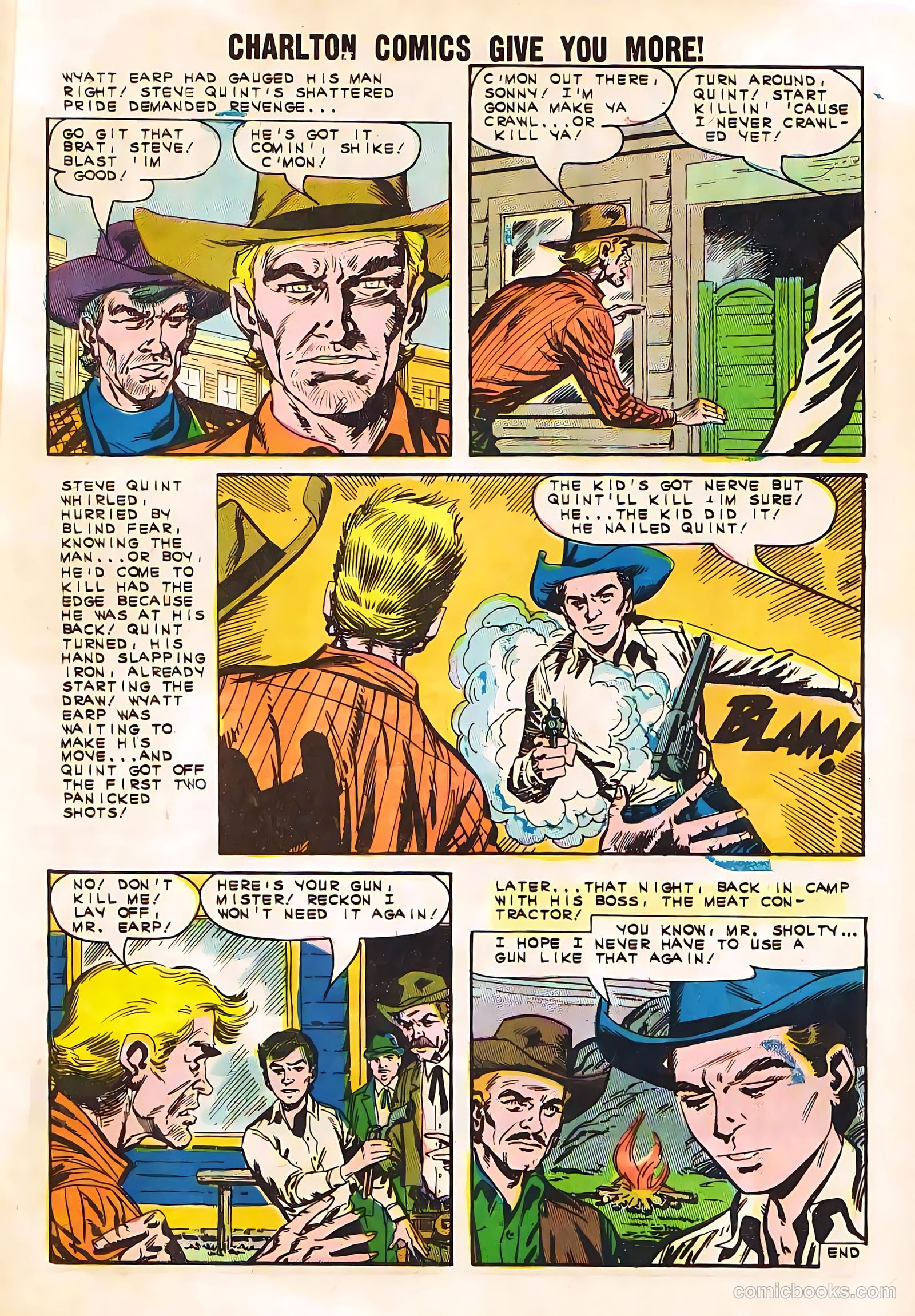 Wyatt Earp, Frontier Marshal #50 (1963, Charlton) — page 33 of 36