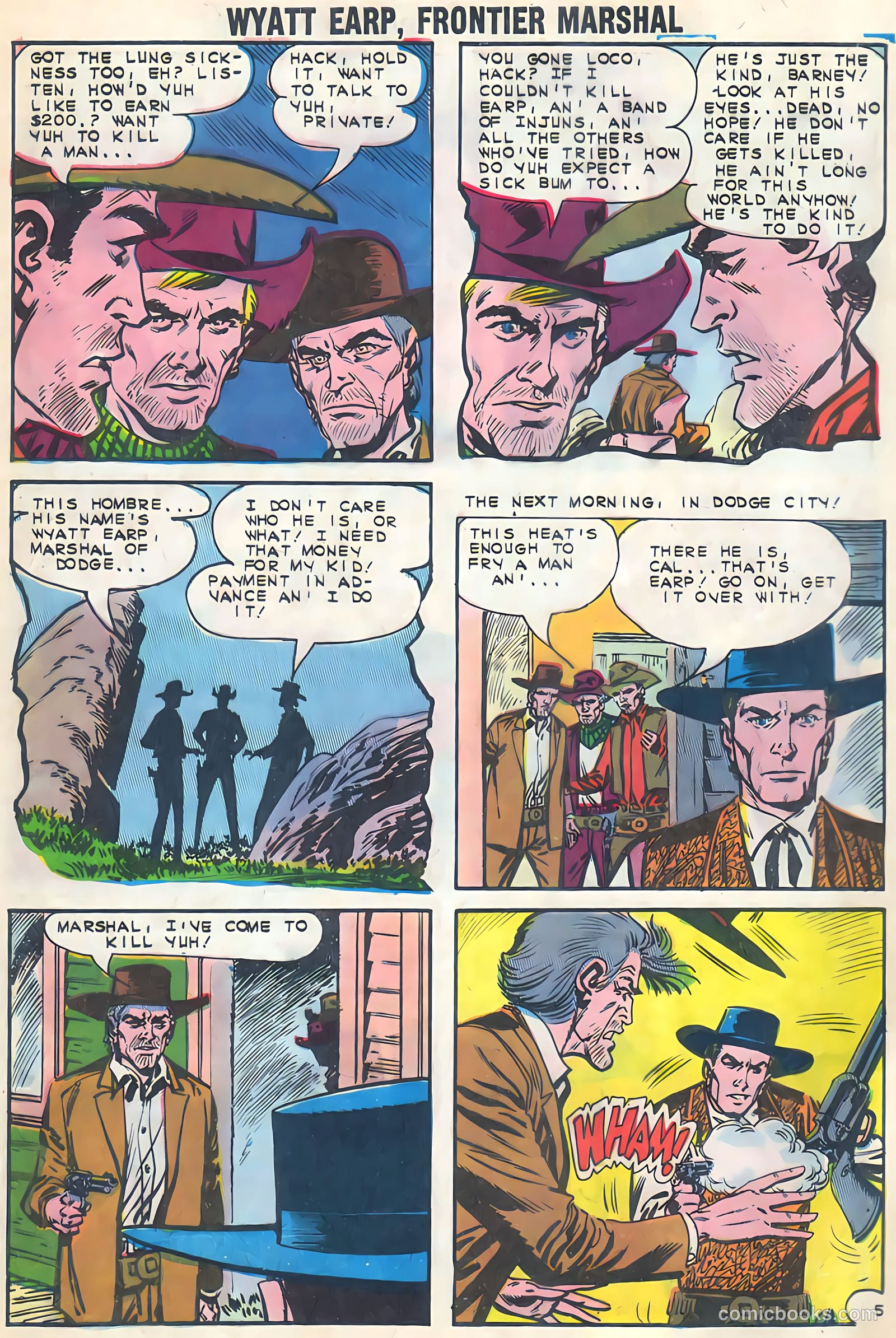 Wyatt Earp, Frontier Marshal #51 (1968, Charlton) — page 8 of 36