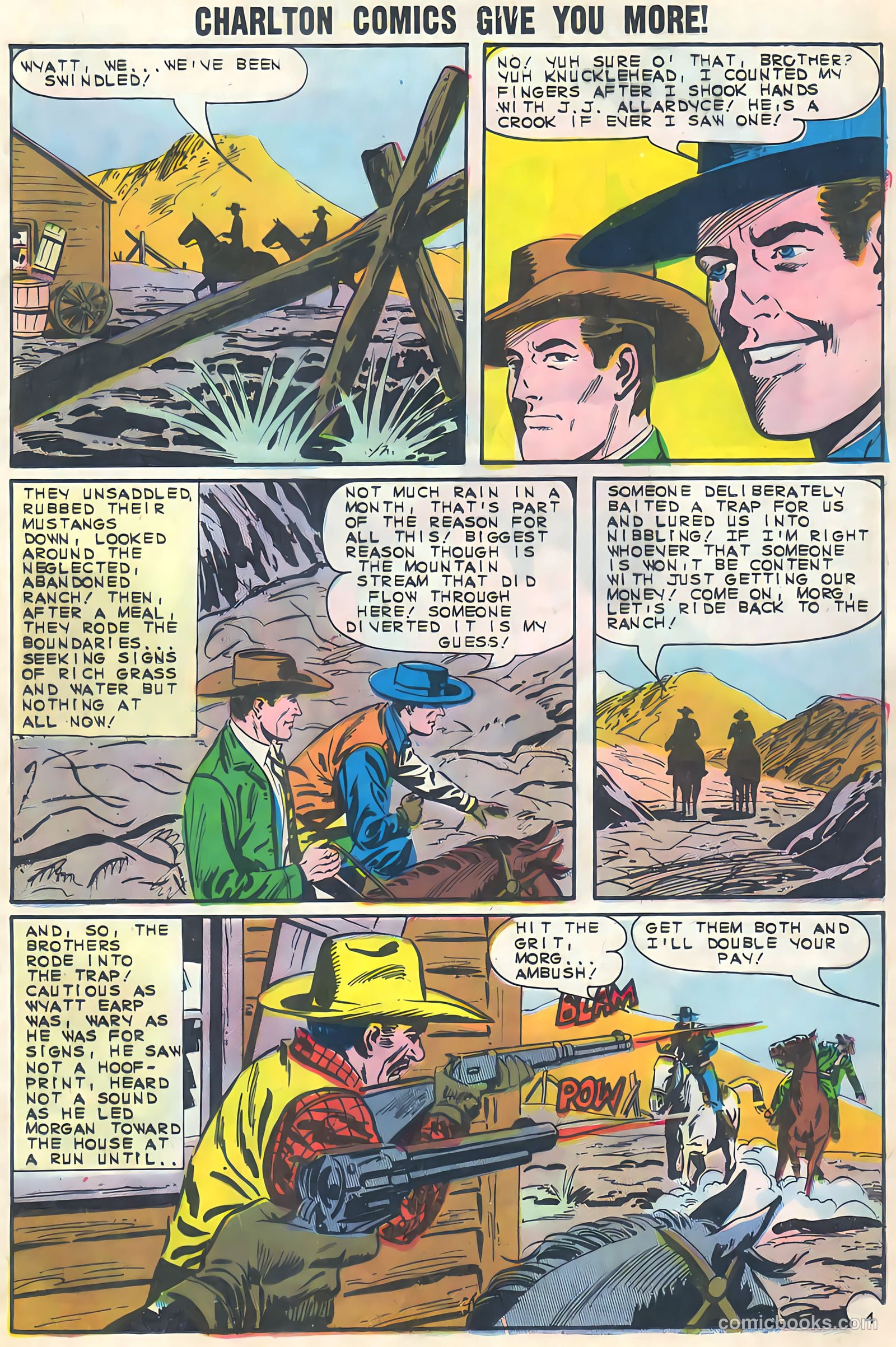 Wyatt Earp, Frontier Marshal #51 (1968, Charlton) — page 13 of 36