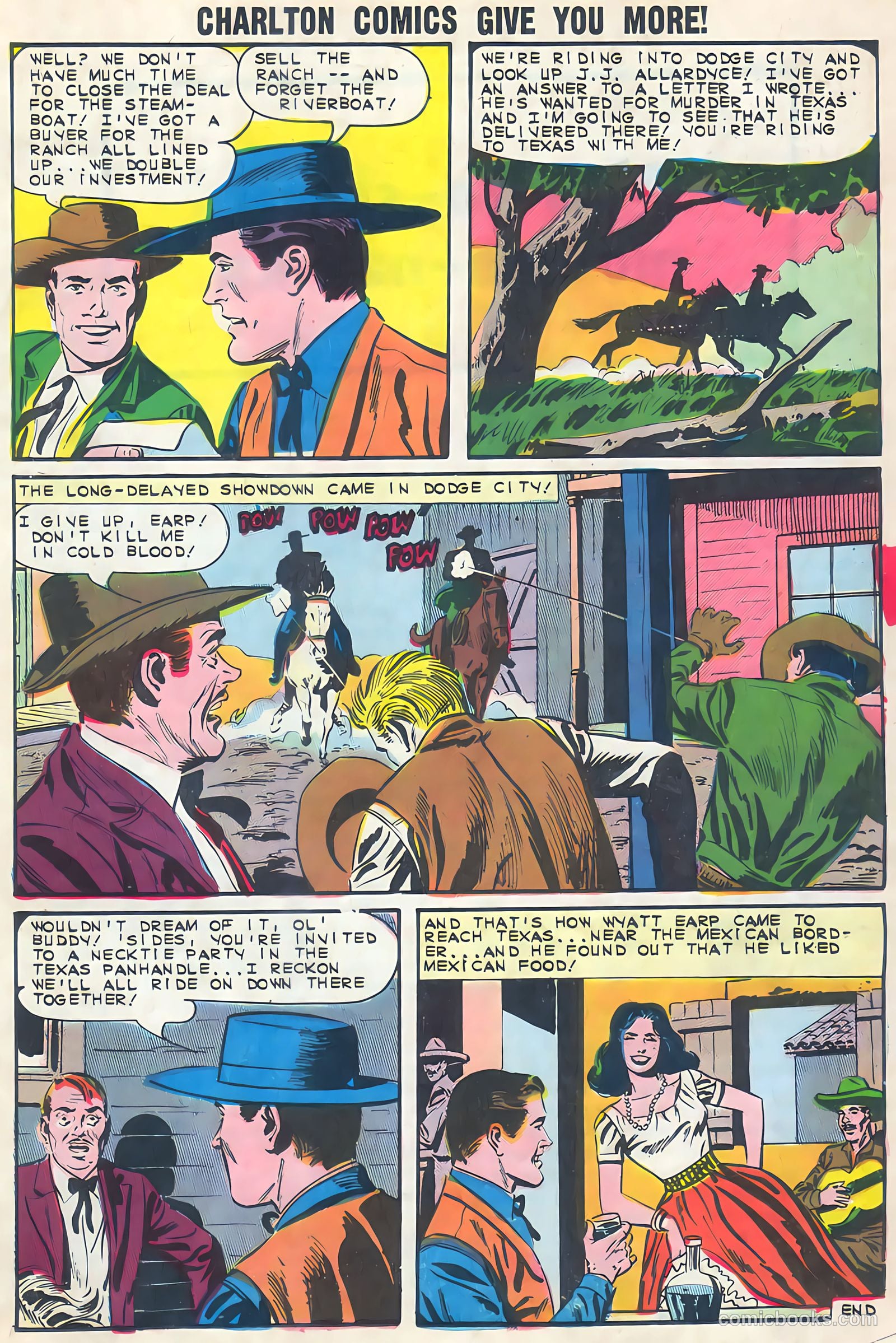 Wyatt Earp, Frontier Marshal #51 (1968, Charlton) — page 17 of 36