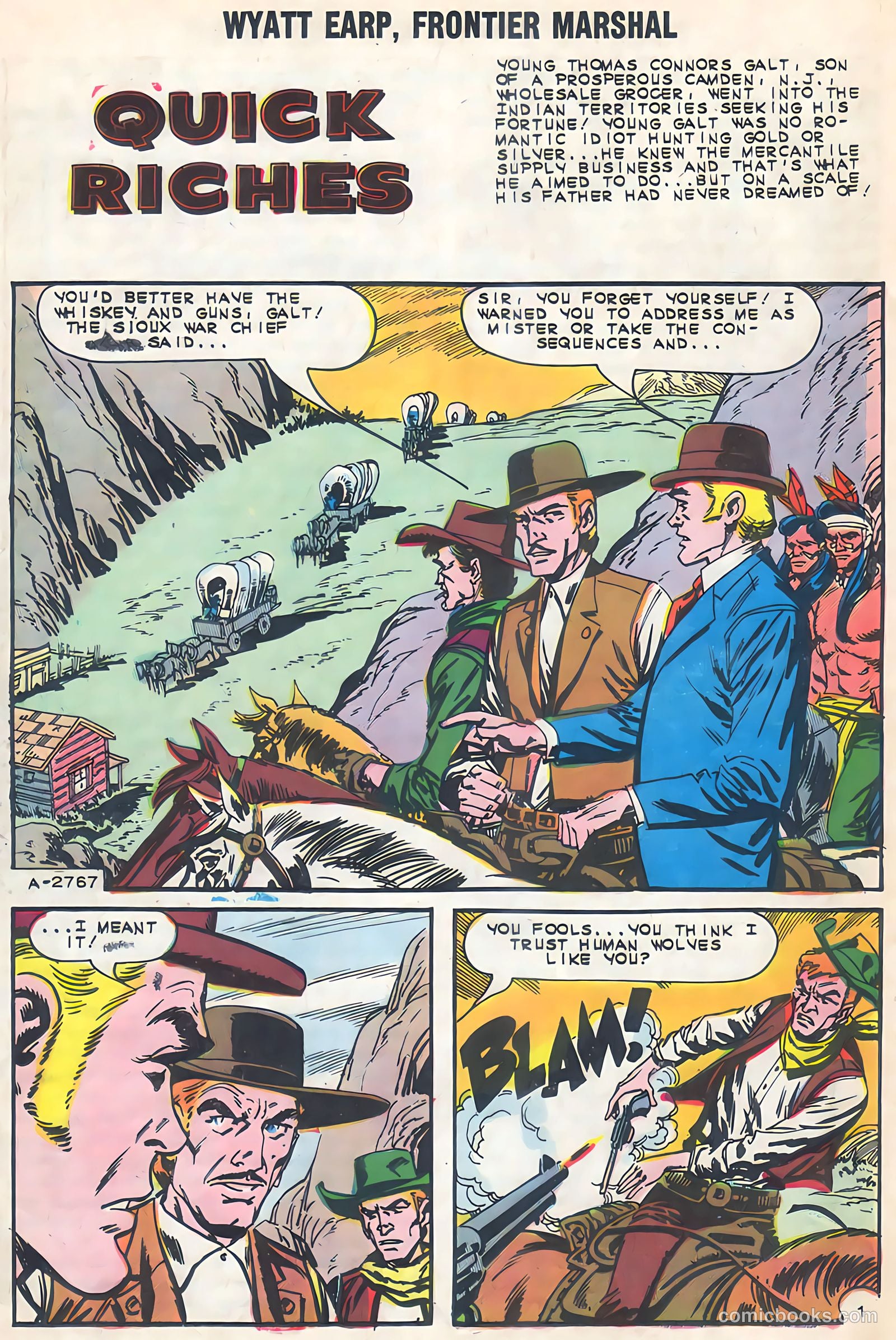 Wyatt Earp, Frontier Marshal #51 (1968, Charlton) — page 20 of 36