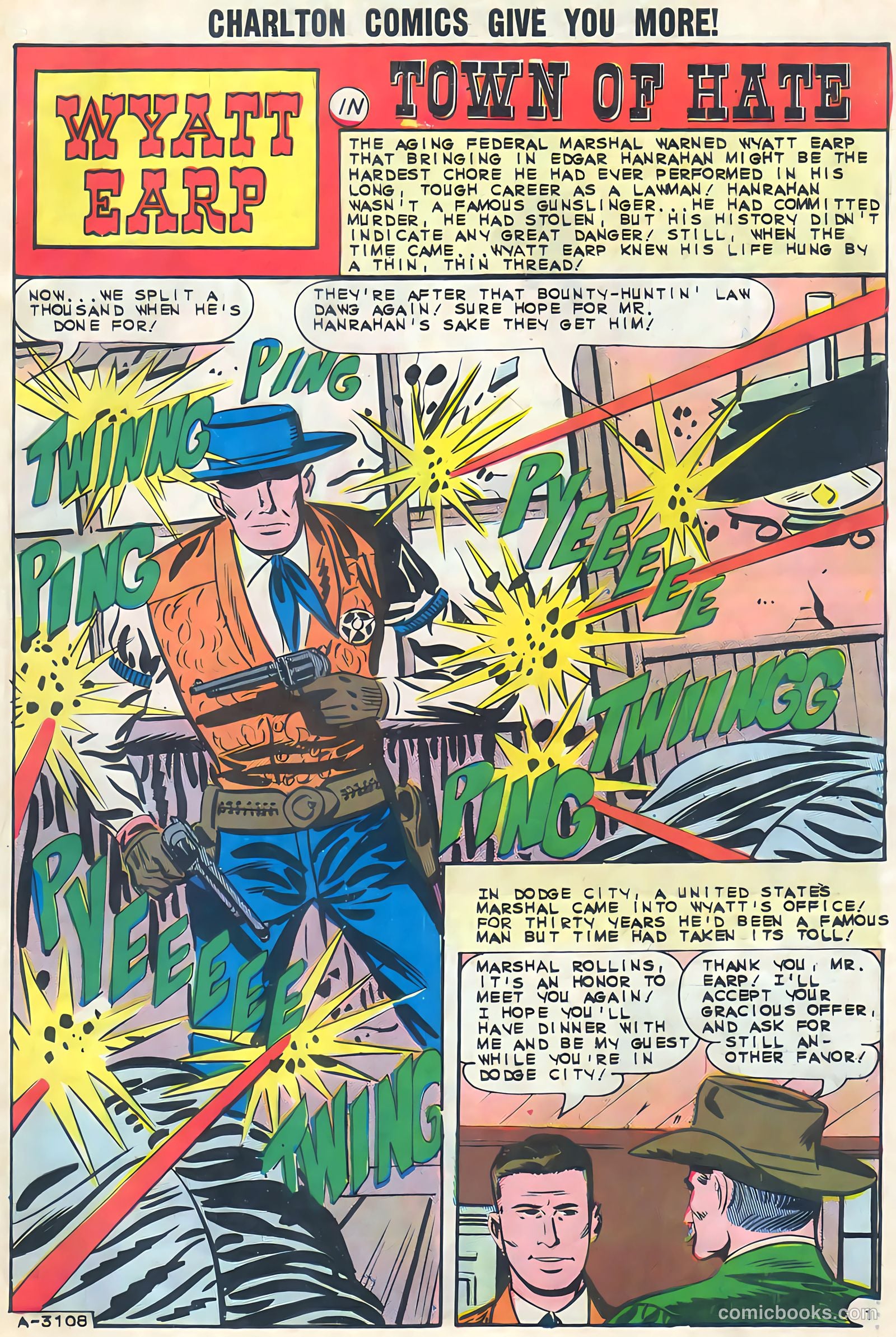 Wyatt Earp, Frontier Marshal #51 (1968, Charlton) — page 27 of 36