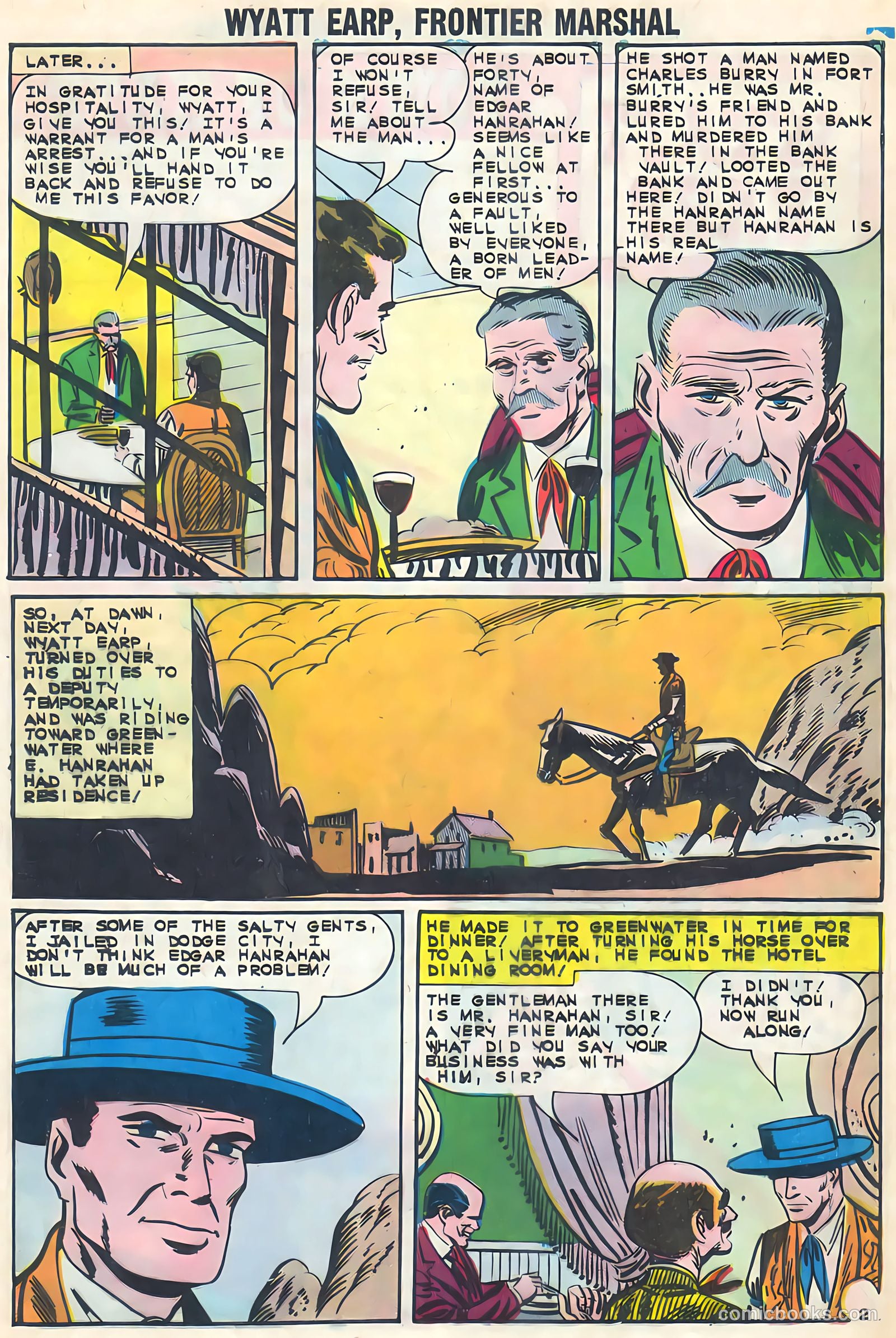 Wyatt Earp, Frontier Marshal #51 (1968, Charlton) — page 28 of 36