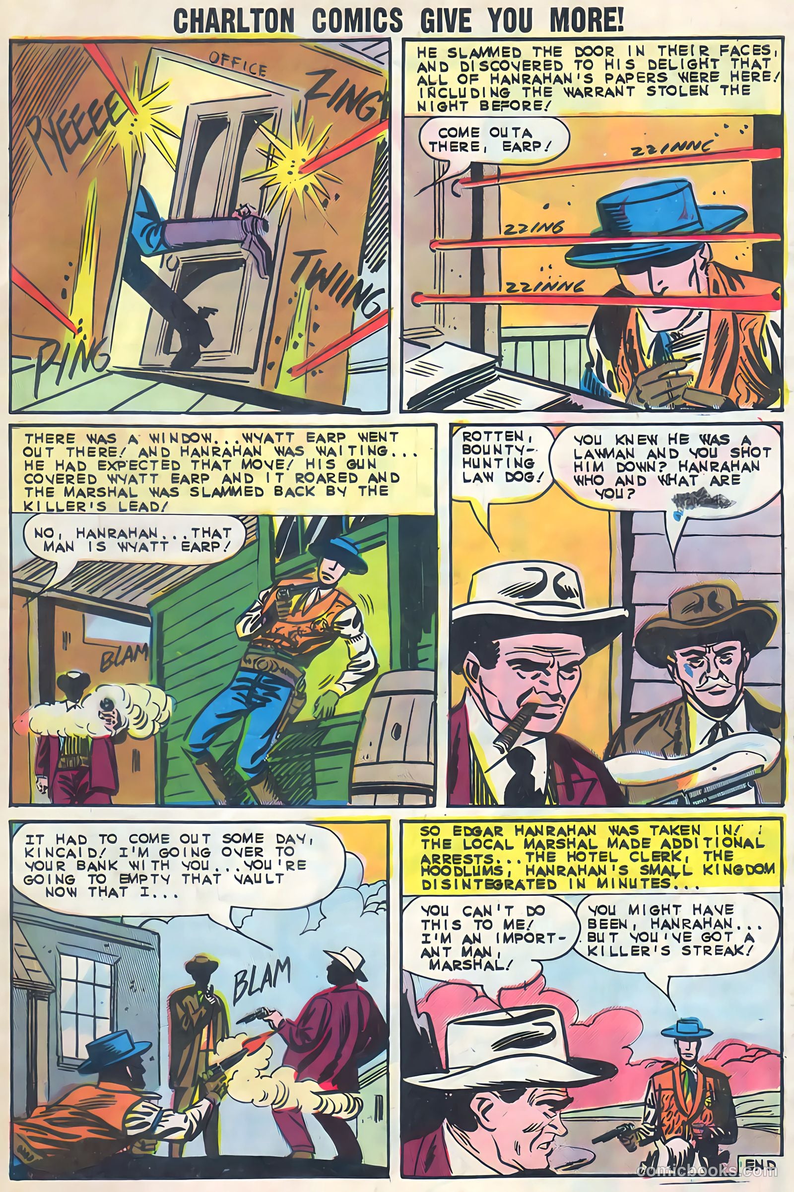 Wyatt Earp, Frontier Marshal #51 (1968, Charlton) — page 33 of 36