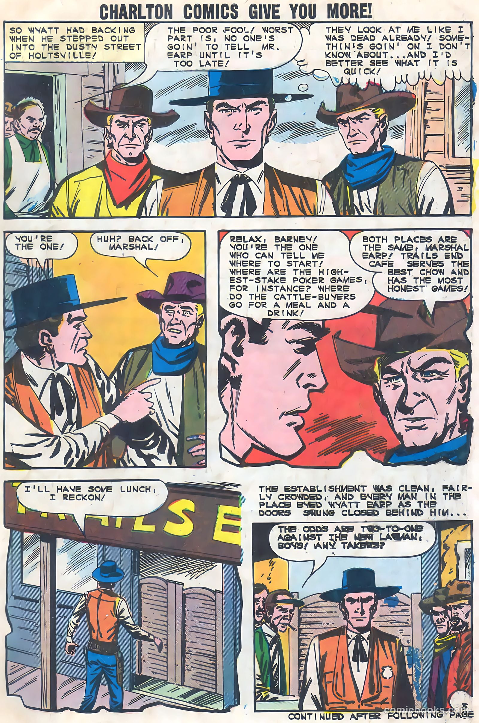 Wyatt Earp, Frontier Marshal #52 (1964, Charlton) — page 6 of 37