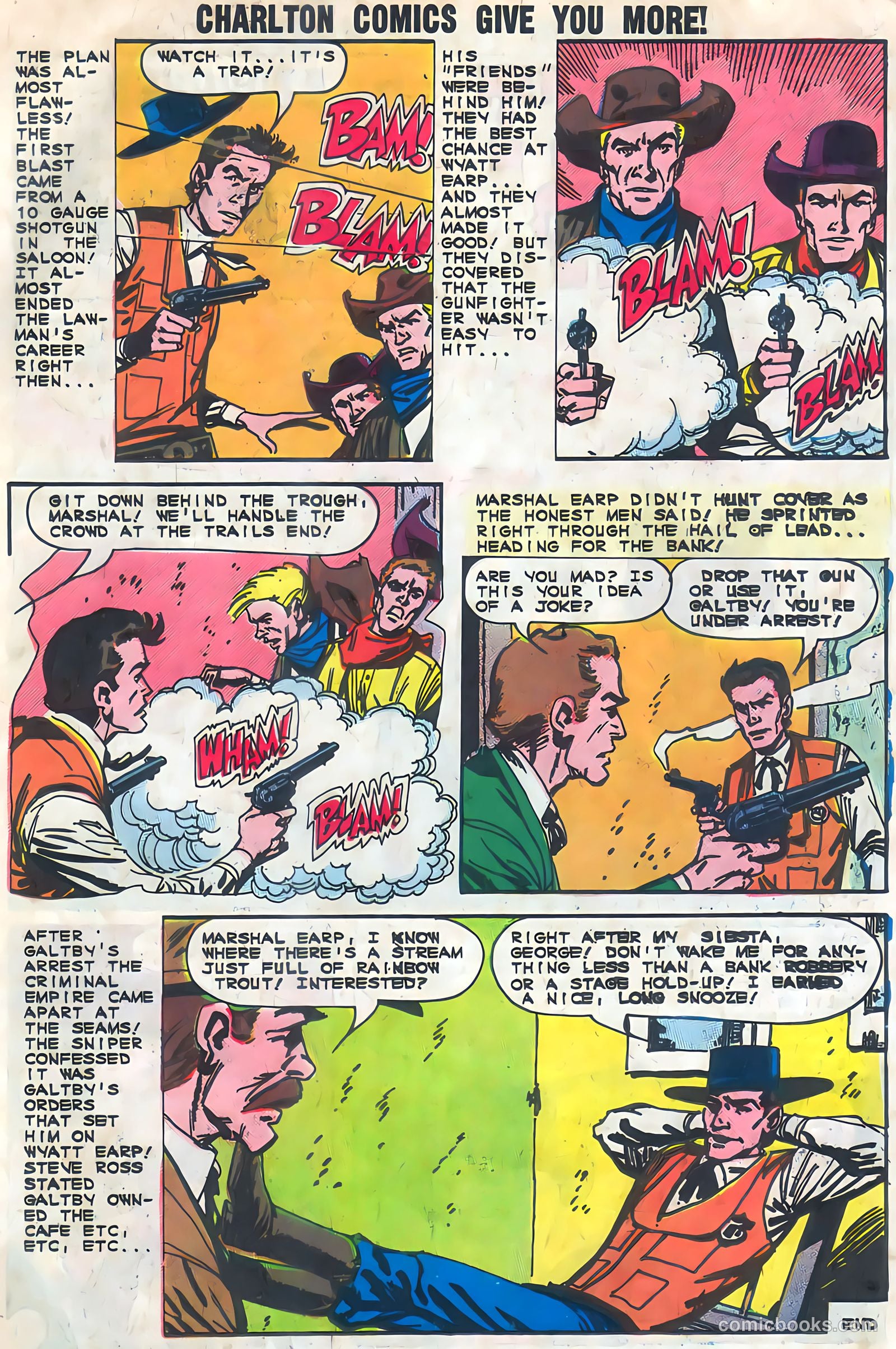 Wyatt Earp, Frontier Marshal #52 (1964, Charlton) — page 12 of 37