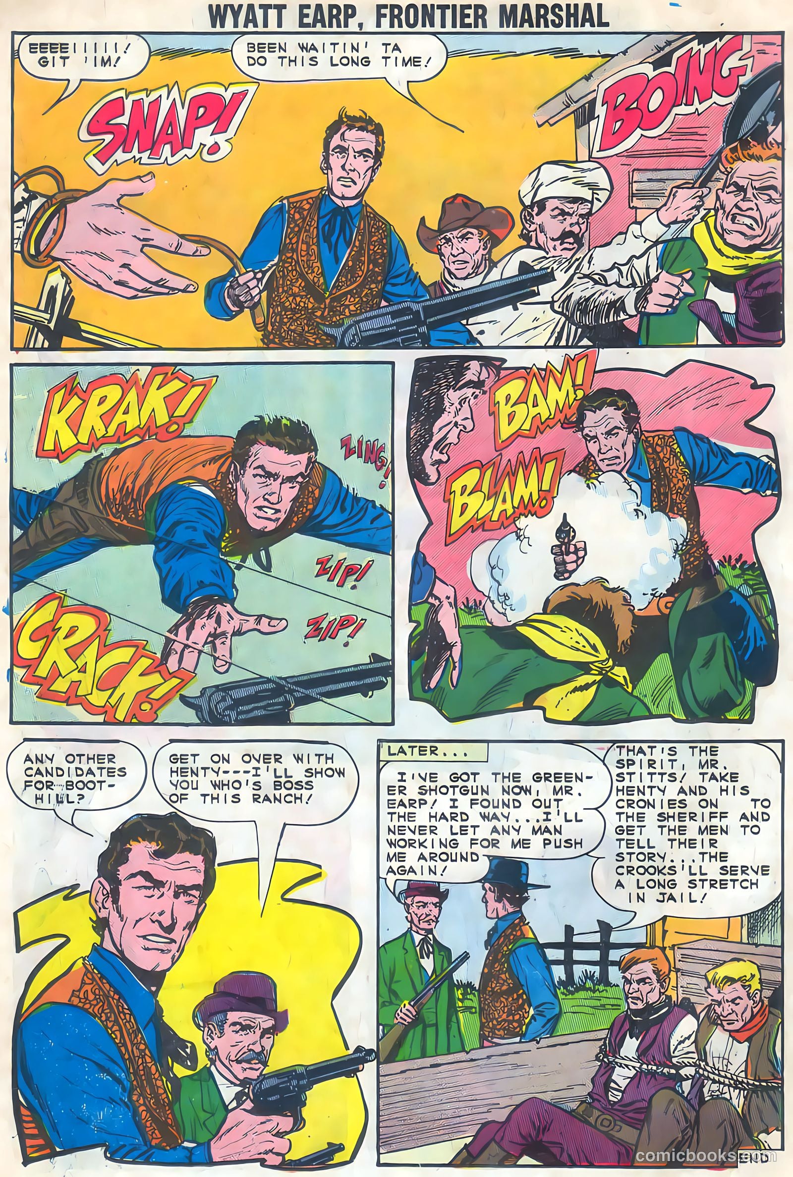 Wyatt Earp, Frontier Marshal #52 (1964, Charlton) — page 19 of 37