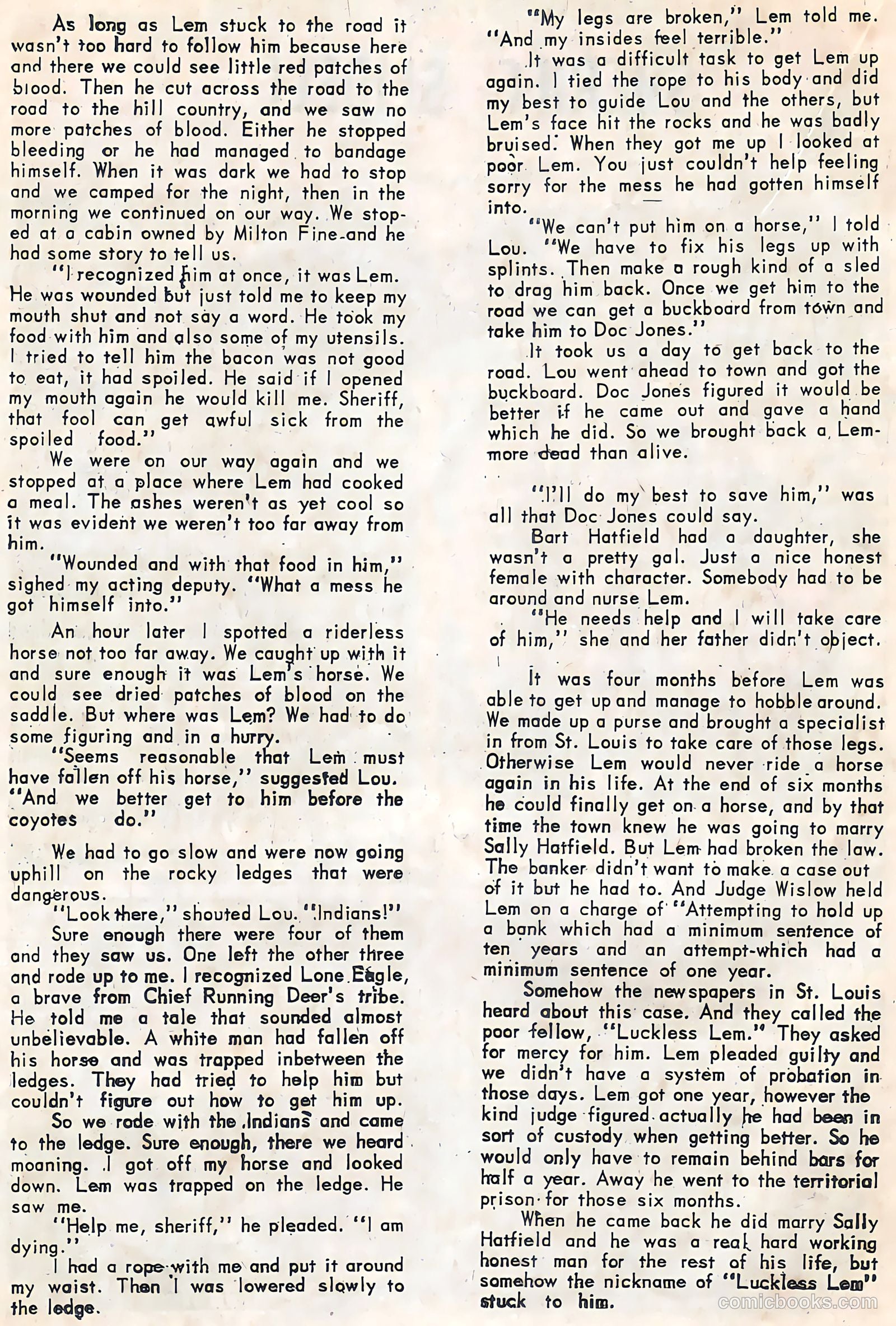 Wyatt Earp, Frontier Marshal #52 (1964, Charlton) — page 21 of 37