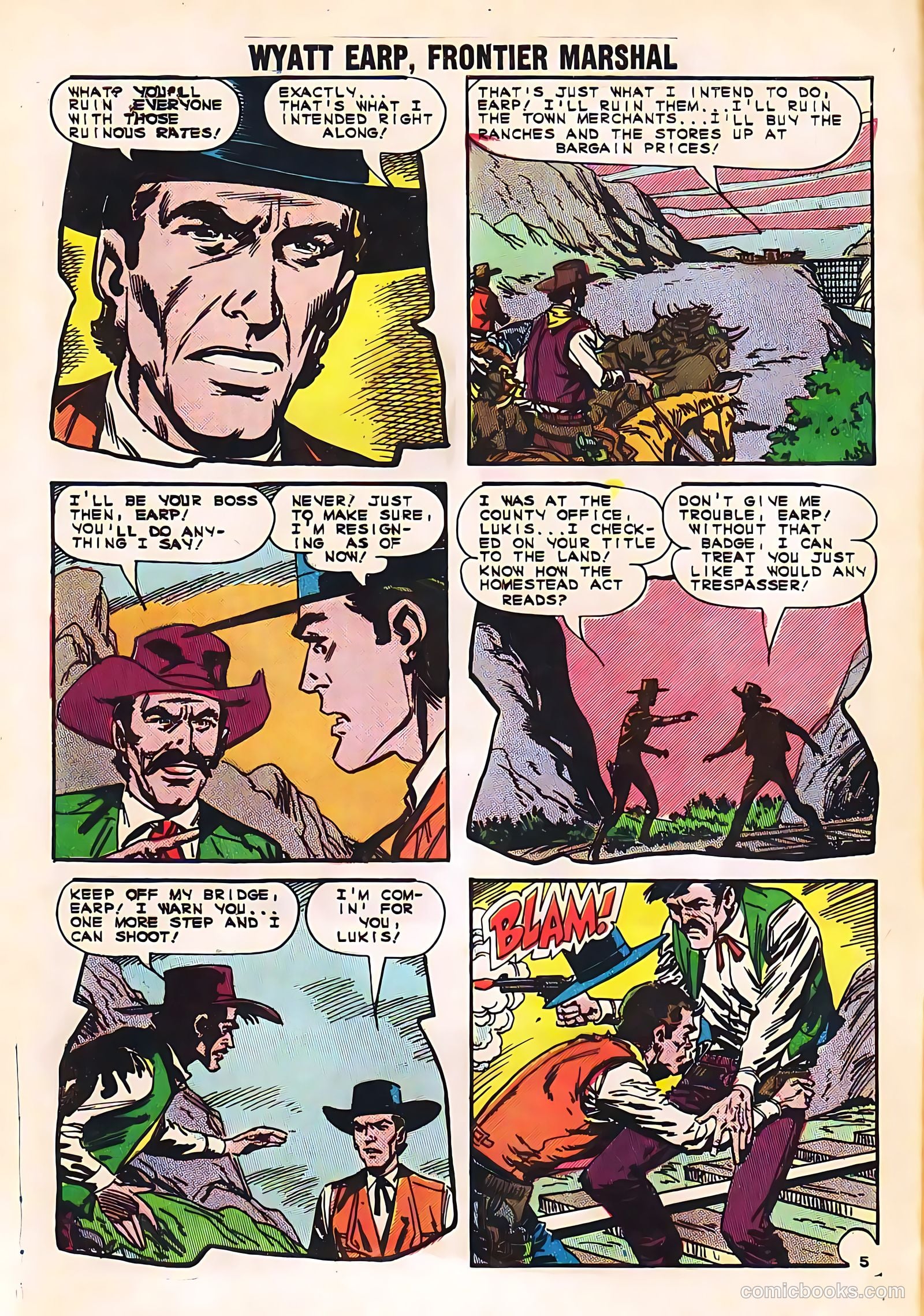 Wyatt Earp, Frontier Marshal #53 (1964, Charlton) — page 8 of 36