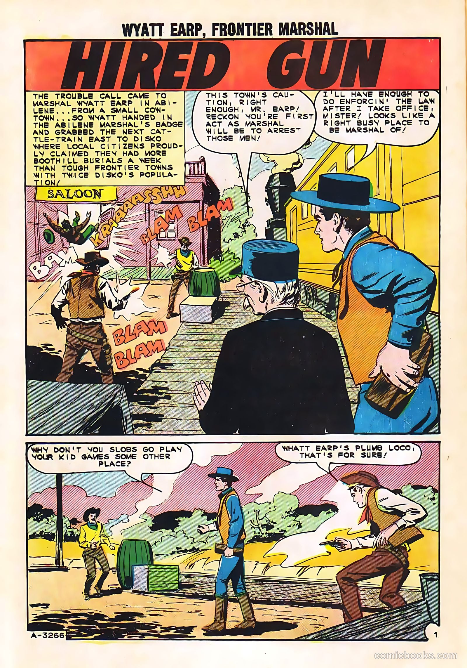 Wyatt Earp, Frontier Marshal #53 (1964, Charlton) — page 10 of 36