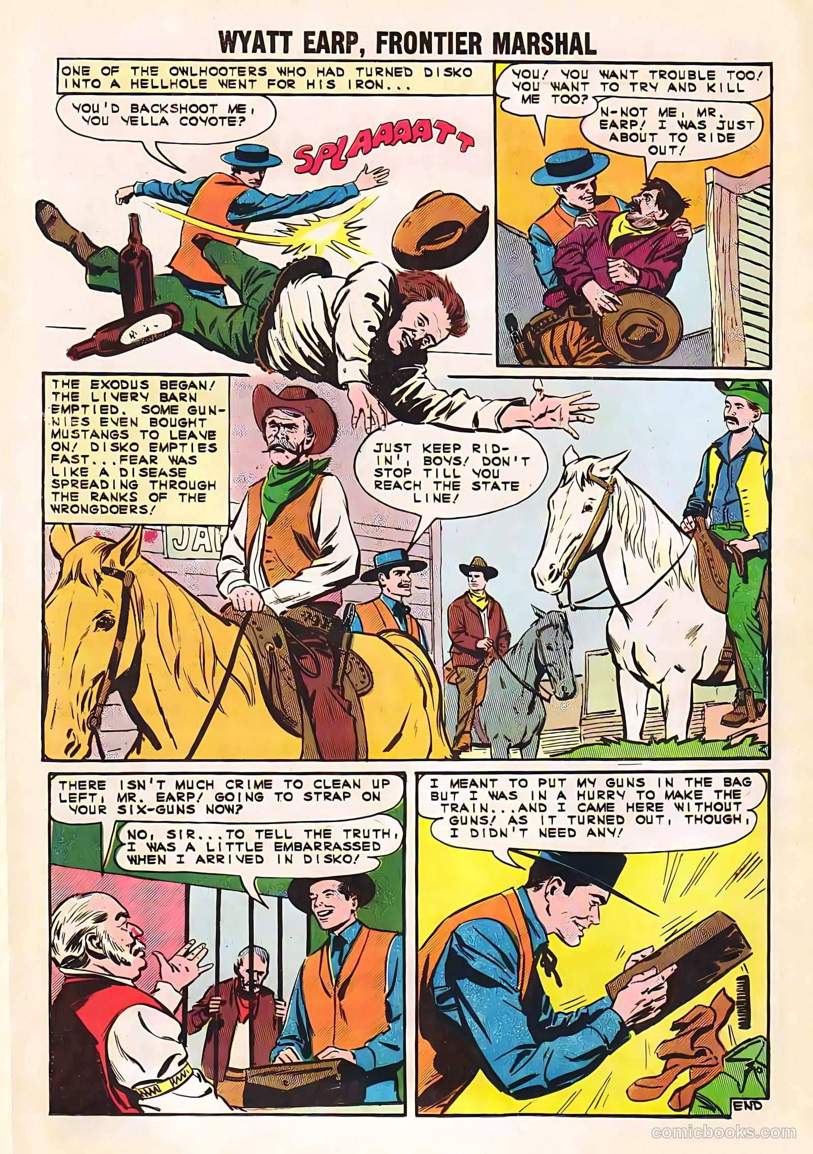 Wyatt Earp, Frontier Marshal #53 (1964, Charlton) — page 16 of 36