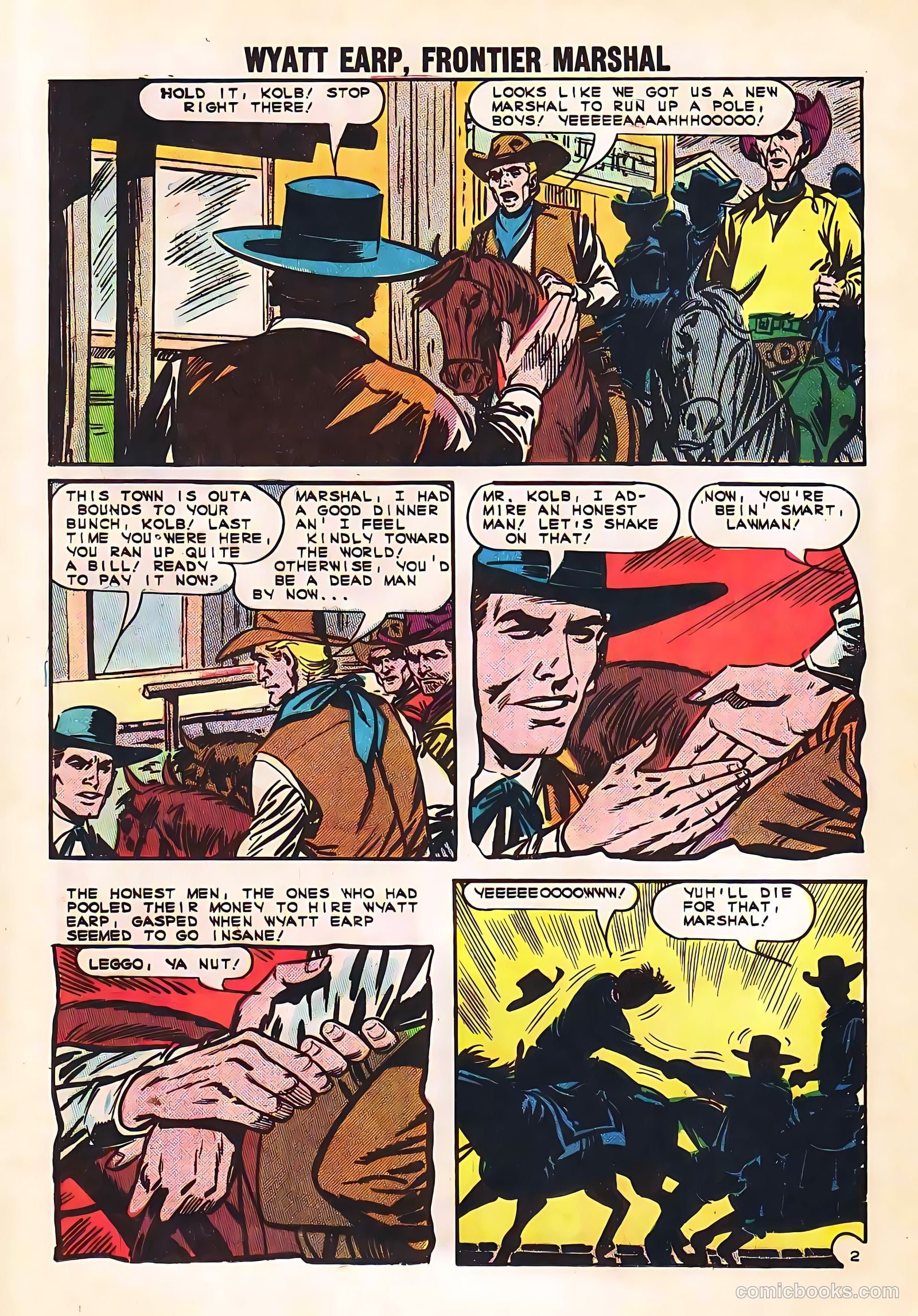 Wyatt Earp, Frontier Marshal #53 (1964, Charlton) — page 20 of 36