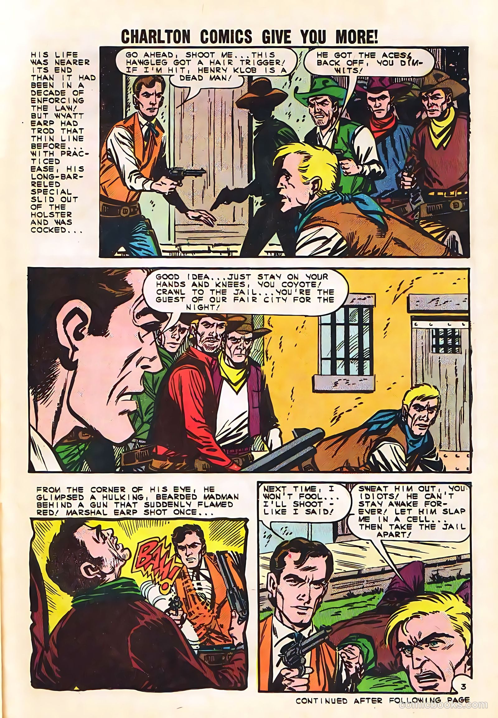 Wyatt Earp, Frontier Marshal #53 (1964, Charlton) — page 21 of 36