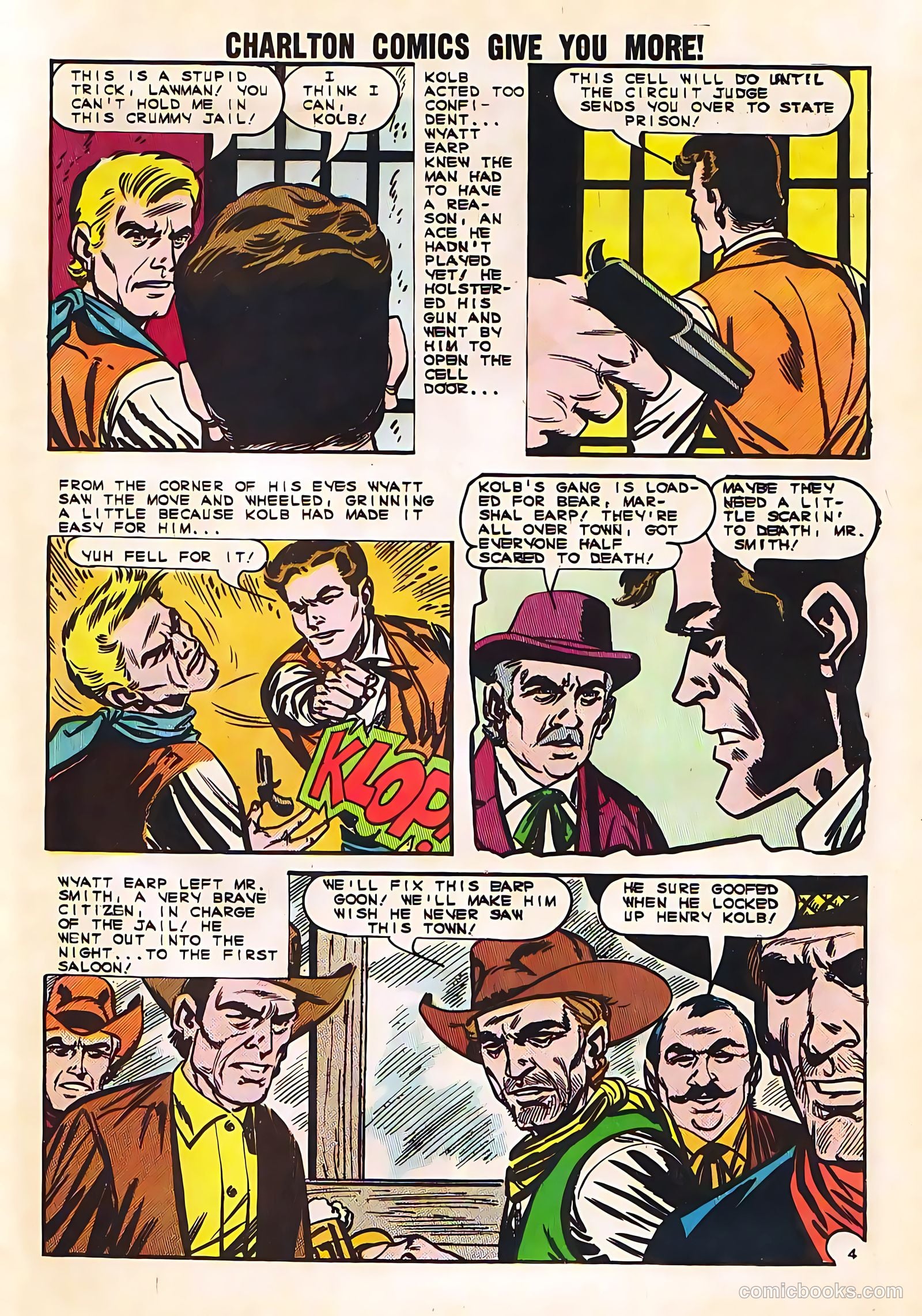 Wyatt Earp, Frontier Marshal #53 (1964, Charlton) — page 23 of 36