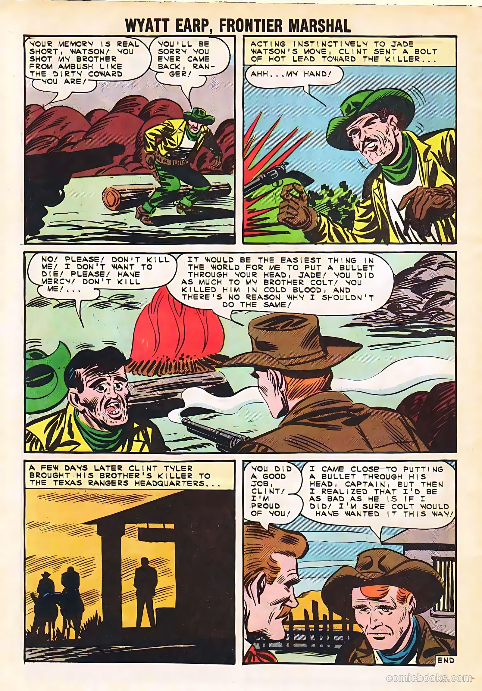 Wyatt Earp, Frontier Marshal #53 (1964, Charlton) — page 32 of 36