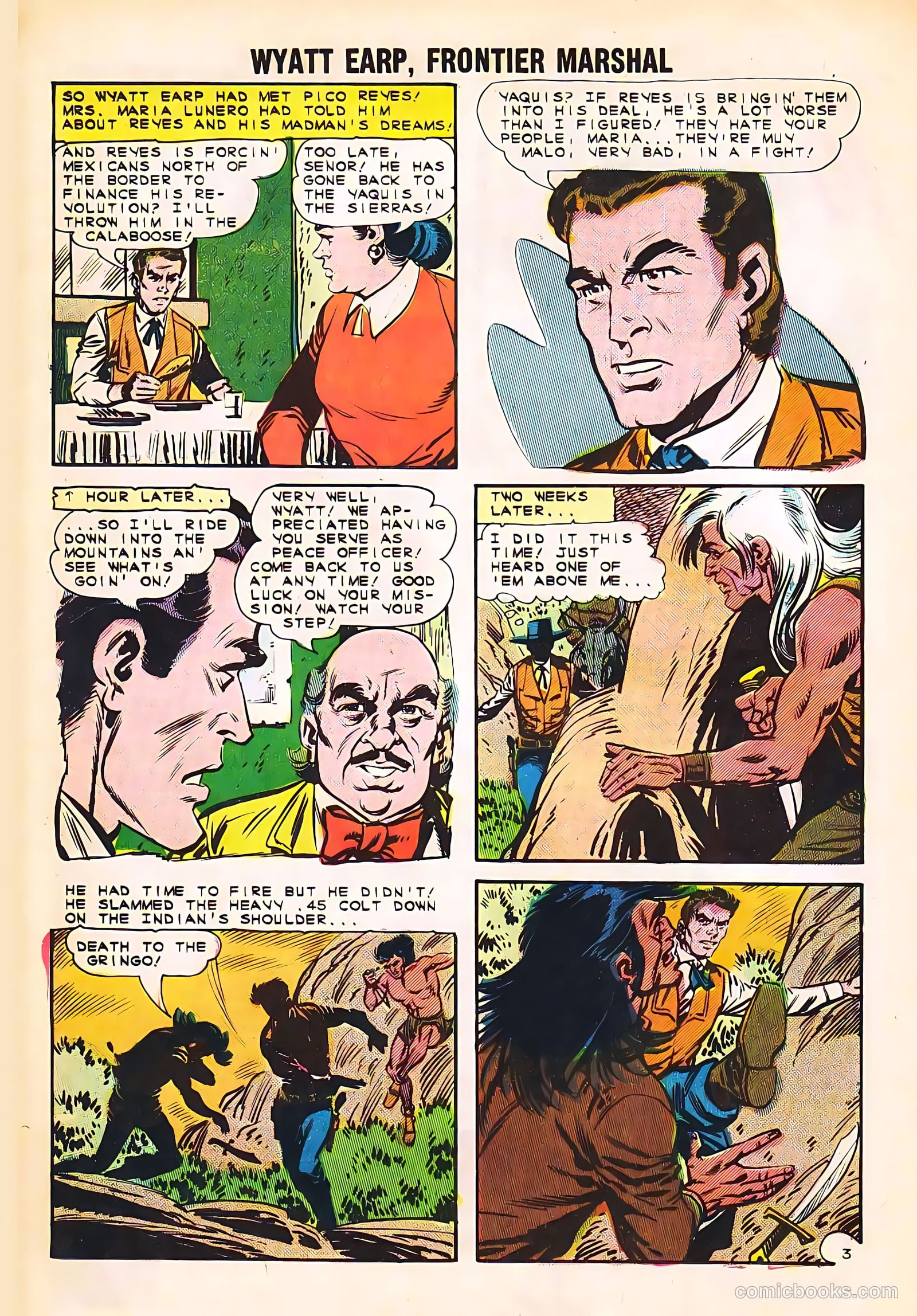 Wyatt Earp, Frontier Marshal #54 (1964, Charlton) — page 16 of 36