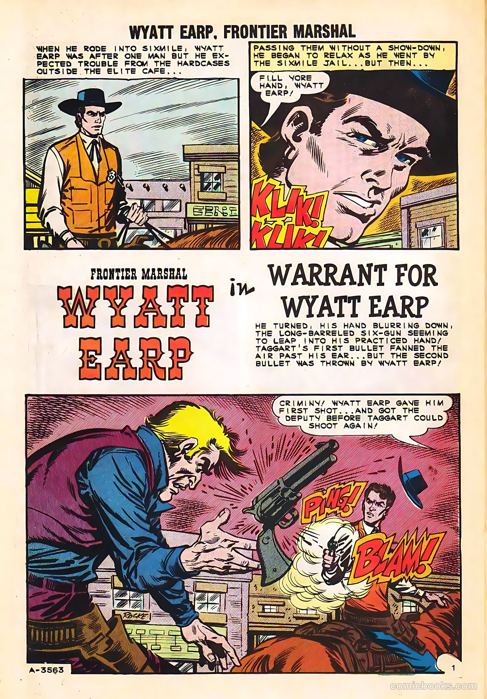 Wyatt Earp, Frontier Marshal #54 (1964, Charlton) — page 26 of 36
