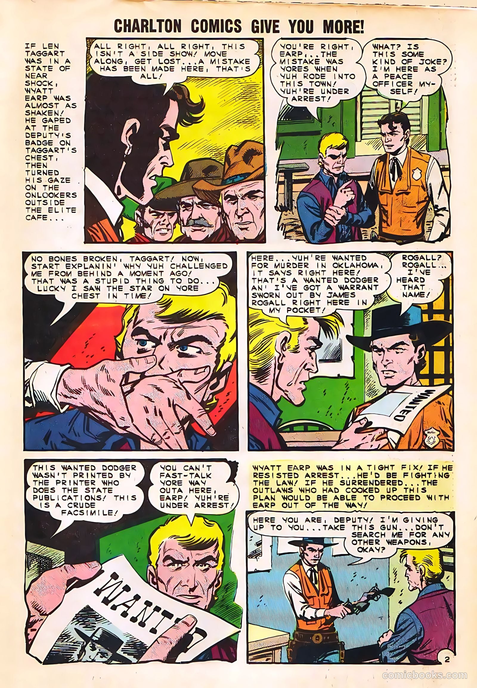 Wyatt Earp, Frontier Marshal #54 (1964, Charlton) — page 27 of 36