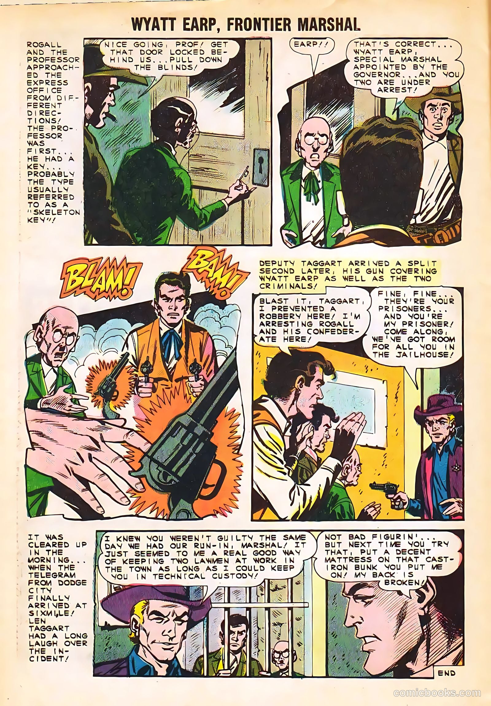 Wyatt Earp, Frontier Marshal #54 (1964, Charlton) — page 32 of 36