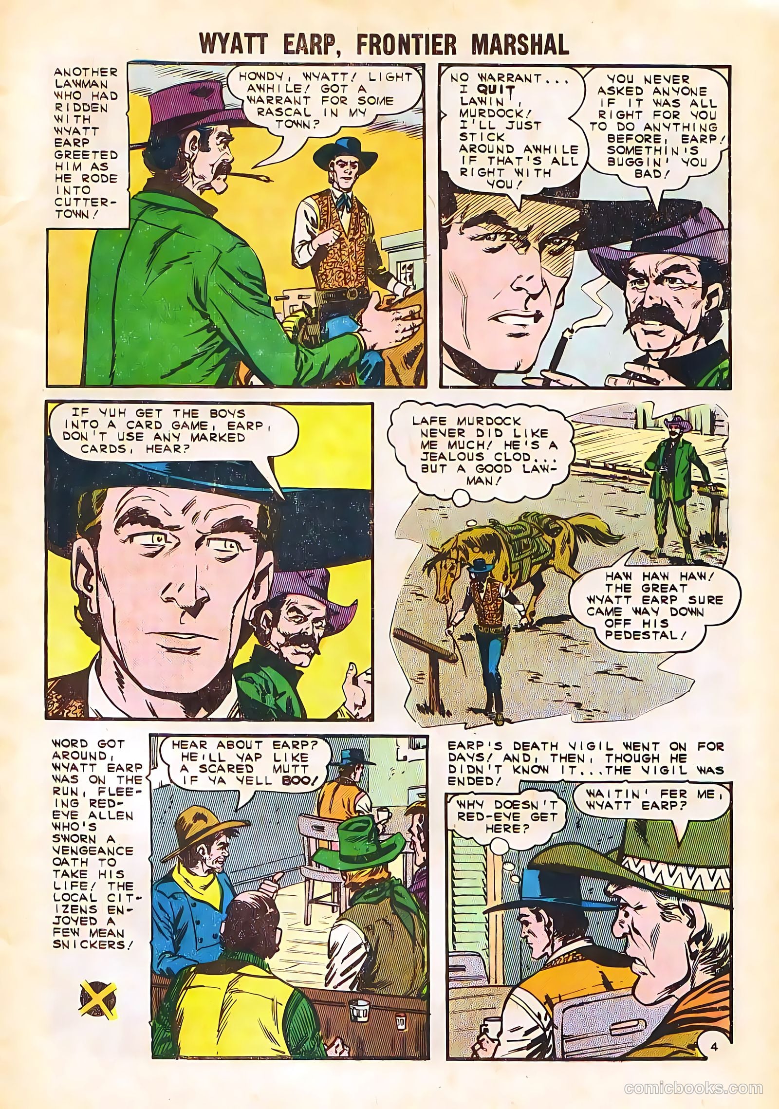 Wyatt Earp, Frontier Marshal #58 (1965, Charlton) — page 7 of 36