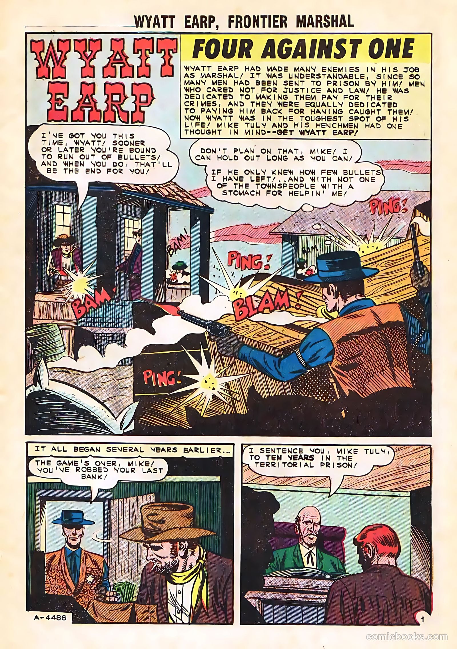 Wyatt Earp, Frontier Marshal #58 (1965, Charlton) — page 9 of 36