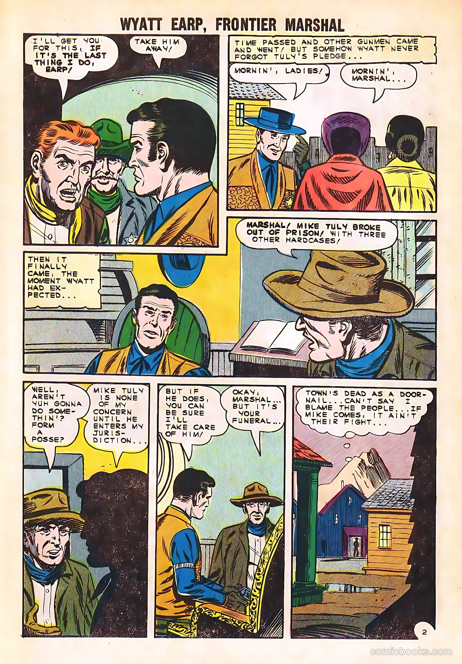 Wyatt Earp, Frontier Marshal #58 (1965, Charlton) — page 10 of 36