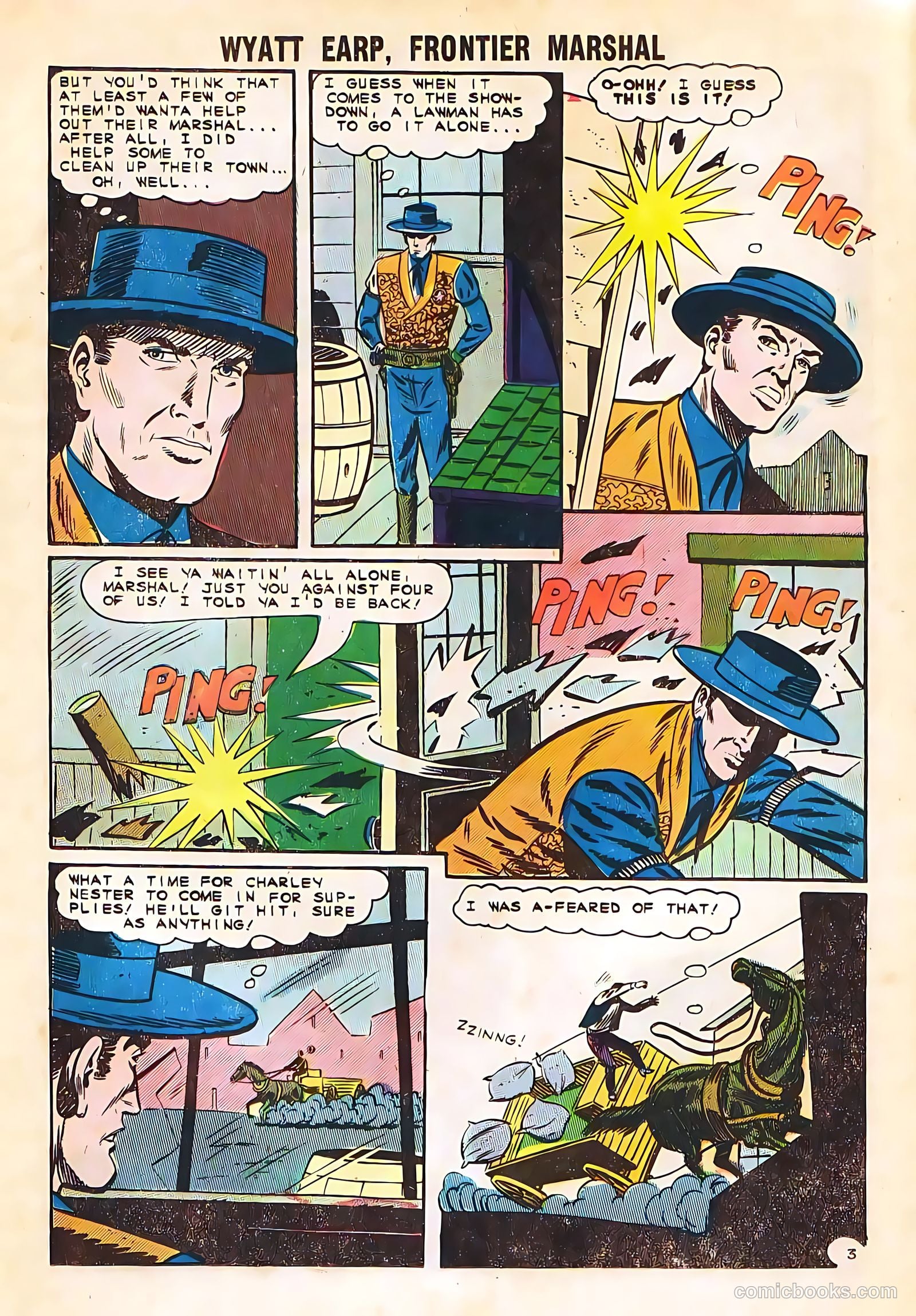 Wyatt Earp, Frontier Marshal #58 (1965, Charlton) — page 11 of 36