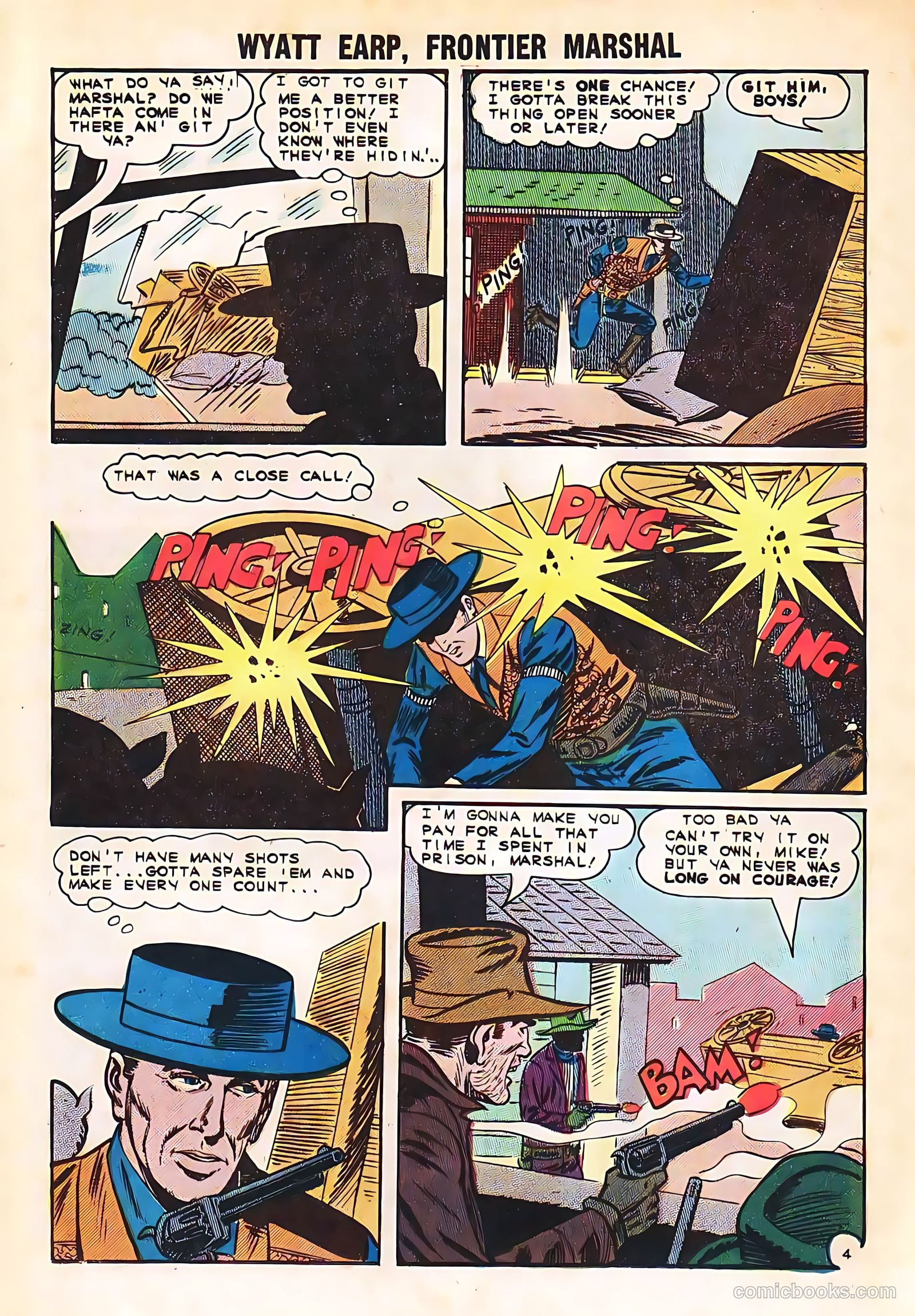 Wyatt Earp, Frontier Marshal #58 (1965, Charlton) — page 12 of 36