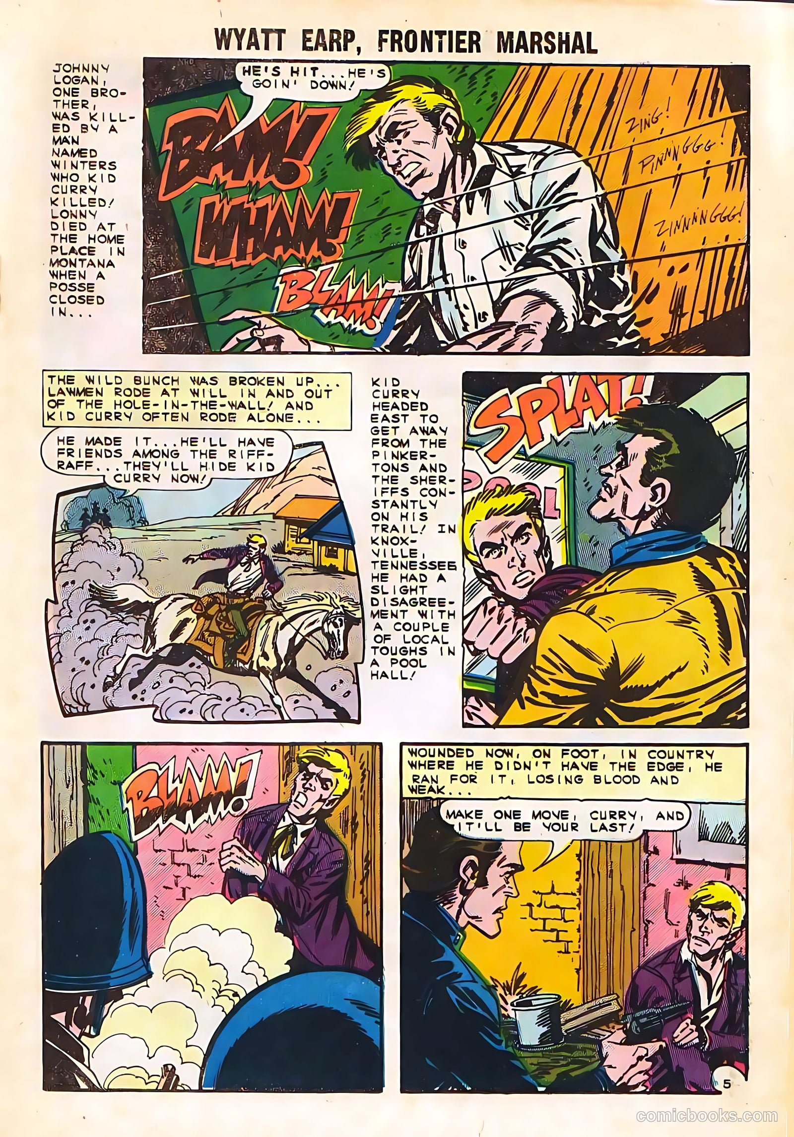 Wyatt Earp, Frontier Marshal #58 (1965, Charlton) — page 19 of 36