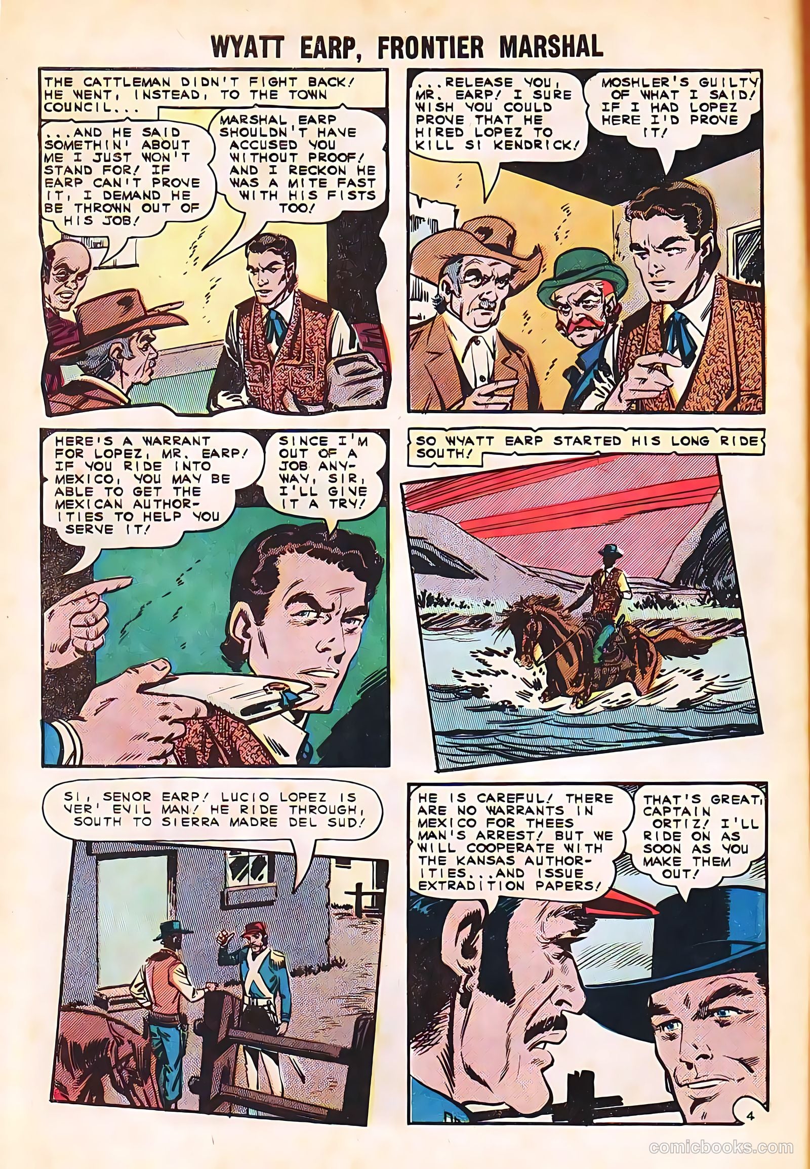 Wyatt Earp, Frontier Marshal #58 (1965, Charlton) — page 28 of 36