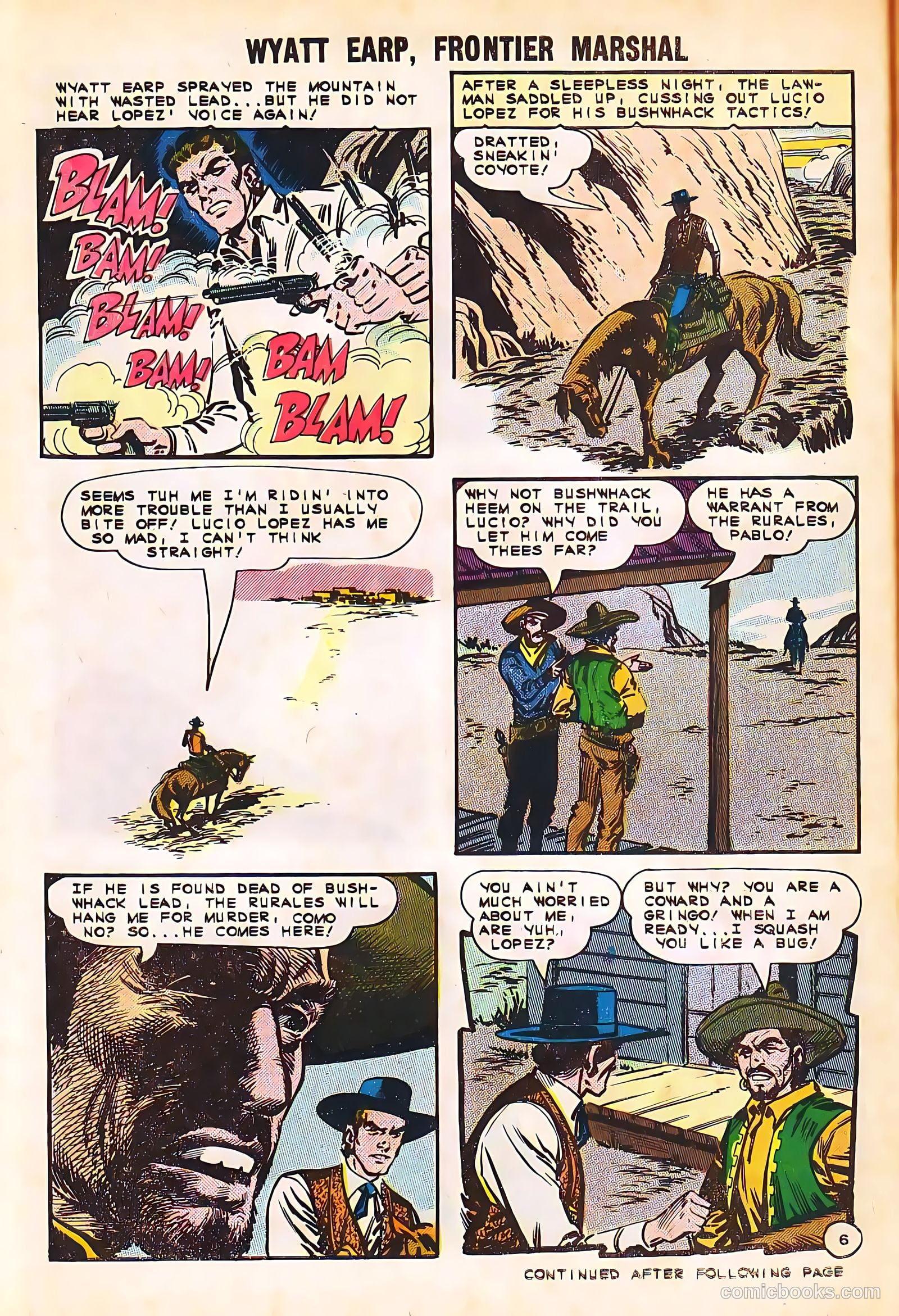 Wyatt Earp, Frontier Marshal #58 (1965, Charlton) — page 30 of 36
