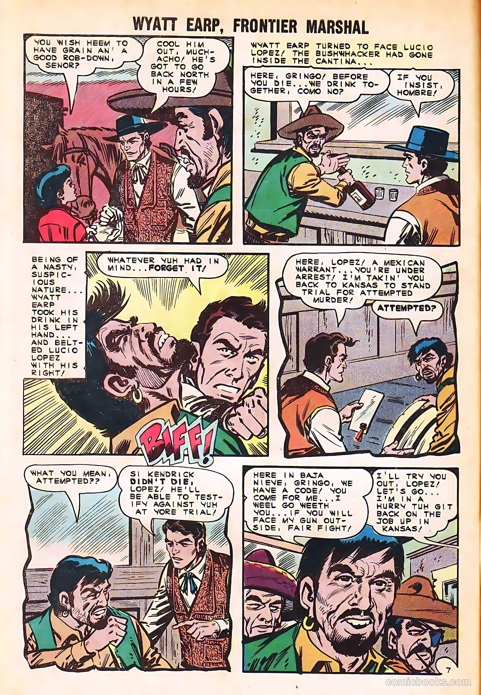 Wyatt Earp, Frontier Marshal #58 (1965, Charlton) — page 32 of 36