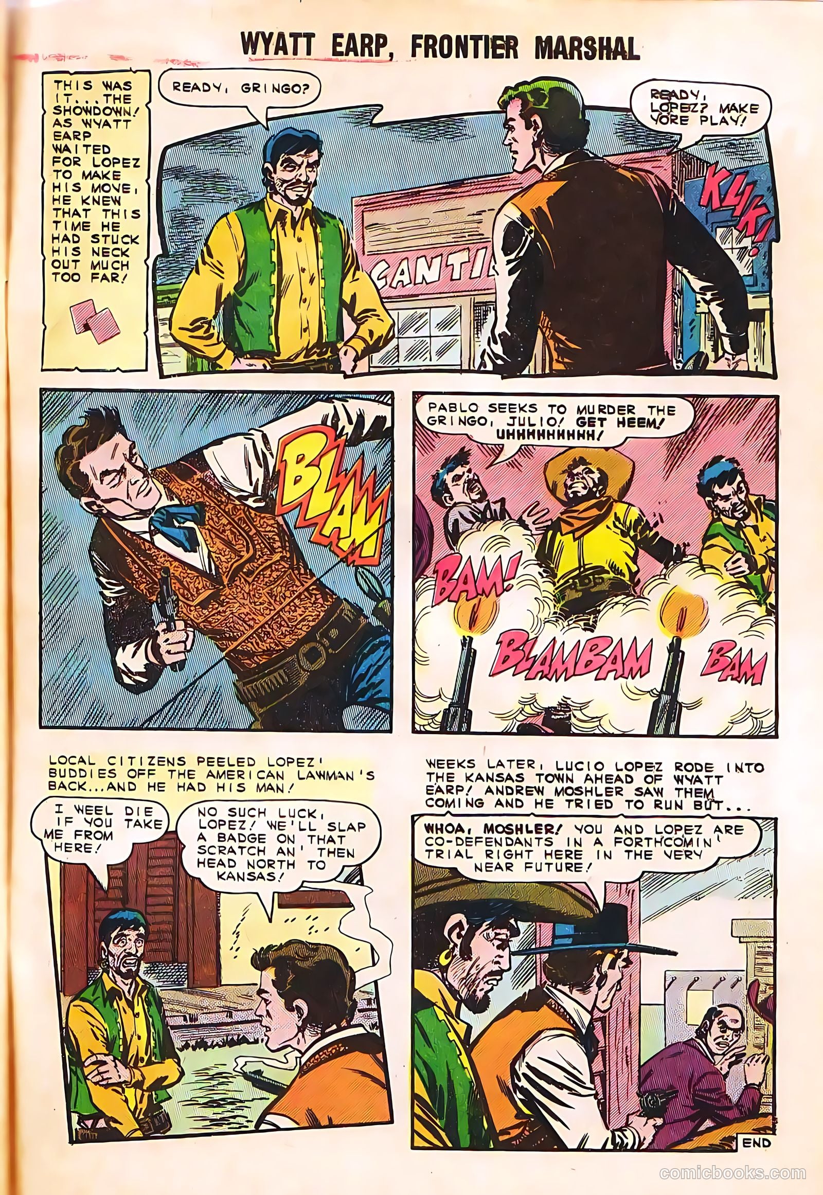 Wyatt Earp, Frontier Marshal #58 (1965, Charlton) — page 33 of 36