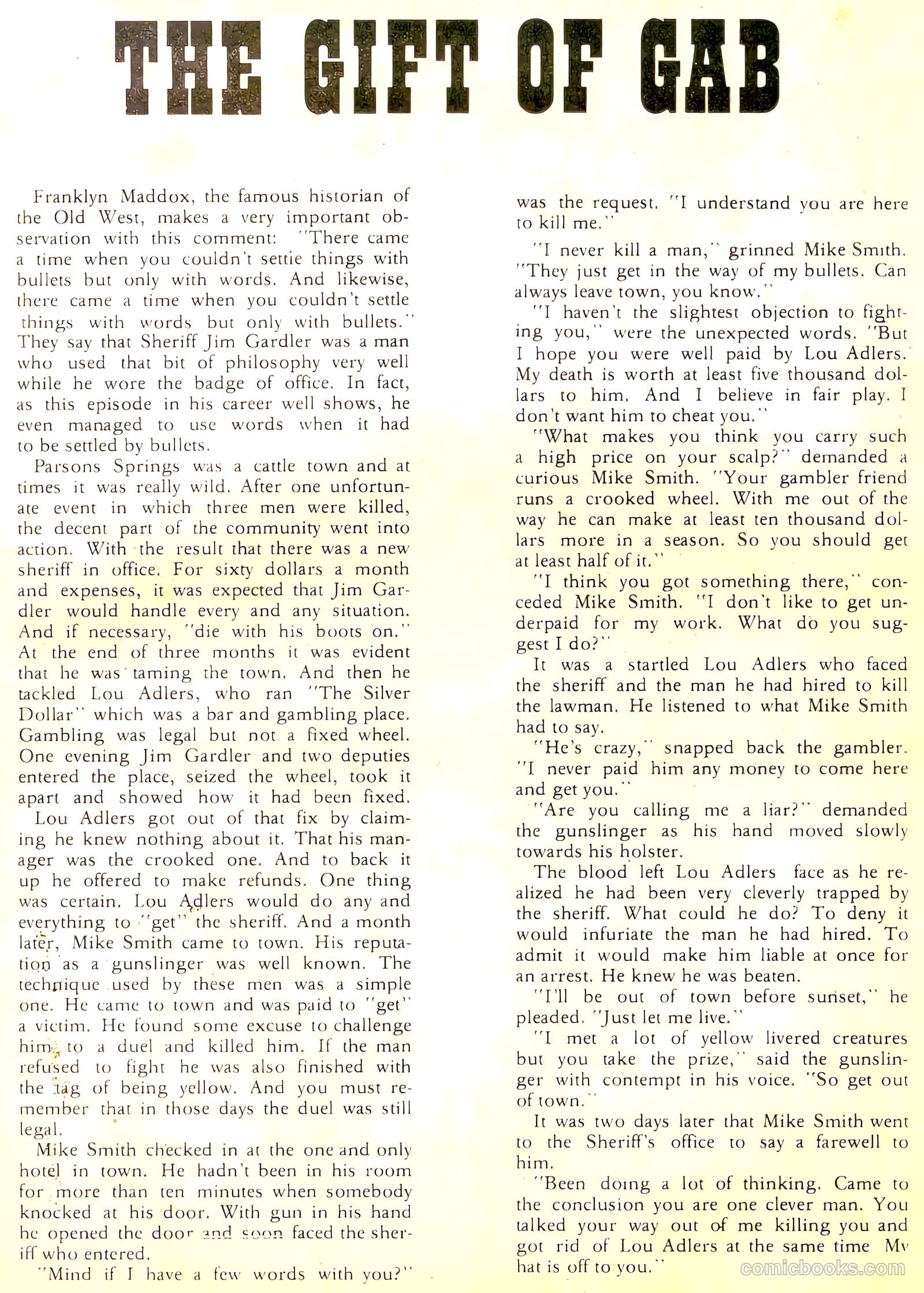 Wyatt Earp, Frontier Marshal #60 (1965) — page 13