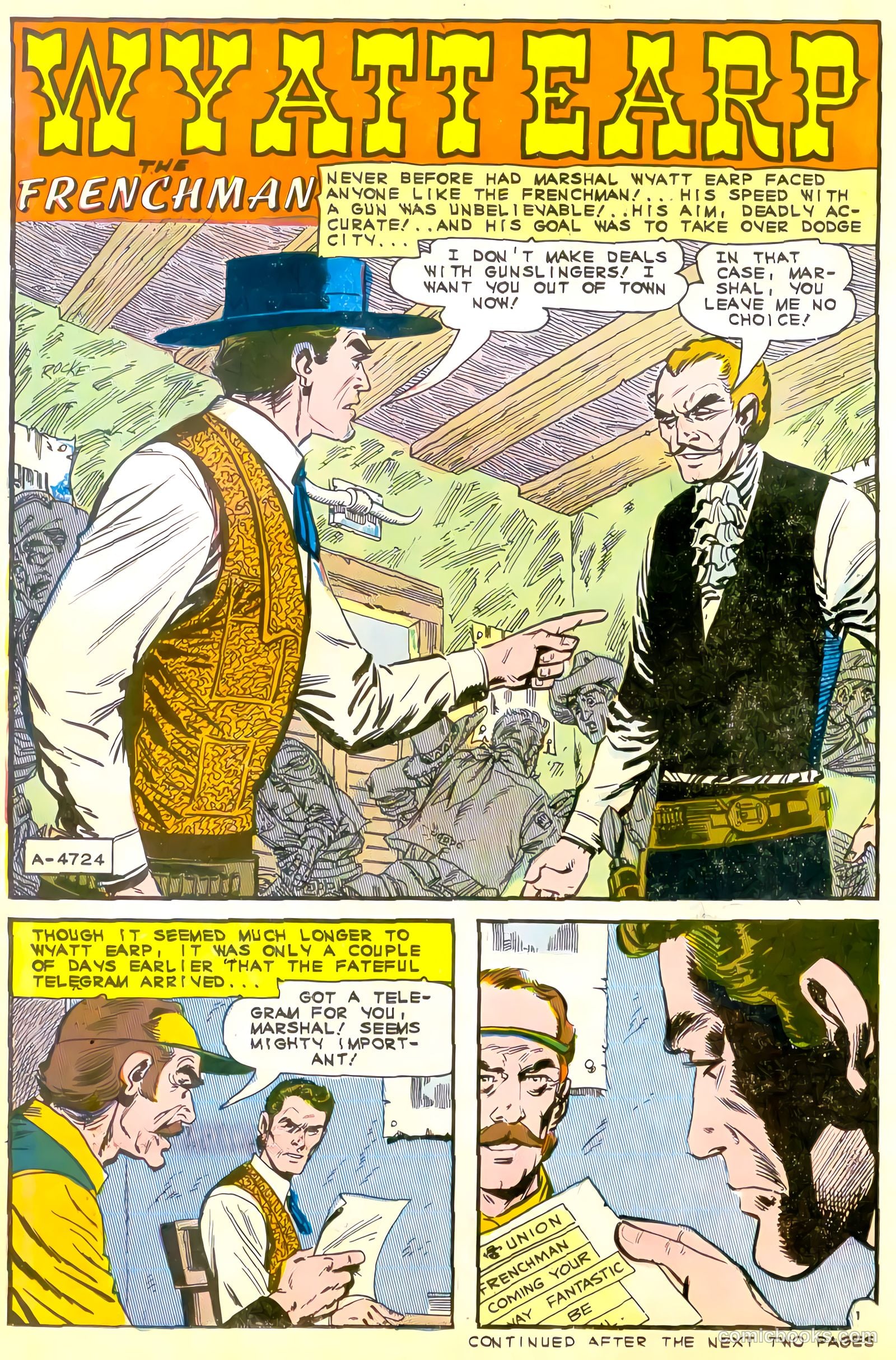 Wyatt Earp, Frontier Marshal #60 (1965) — page 22