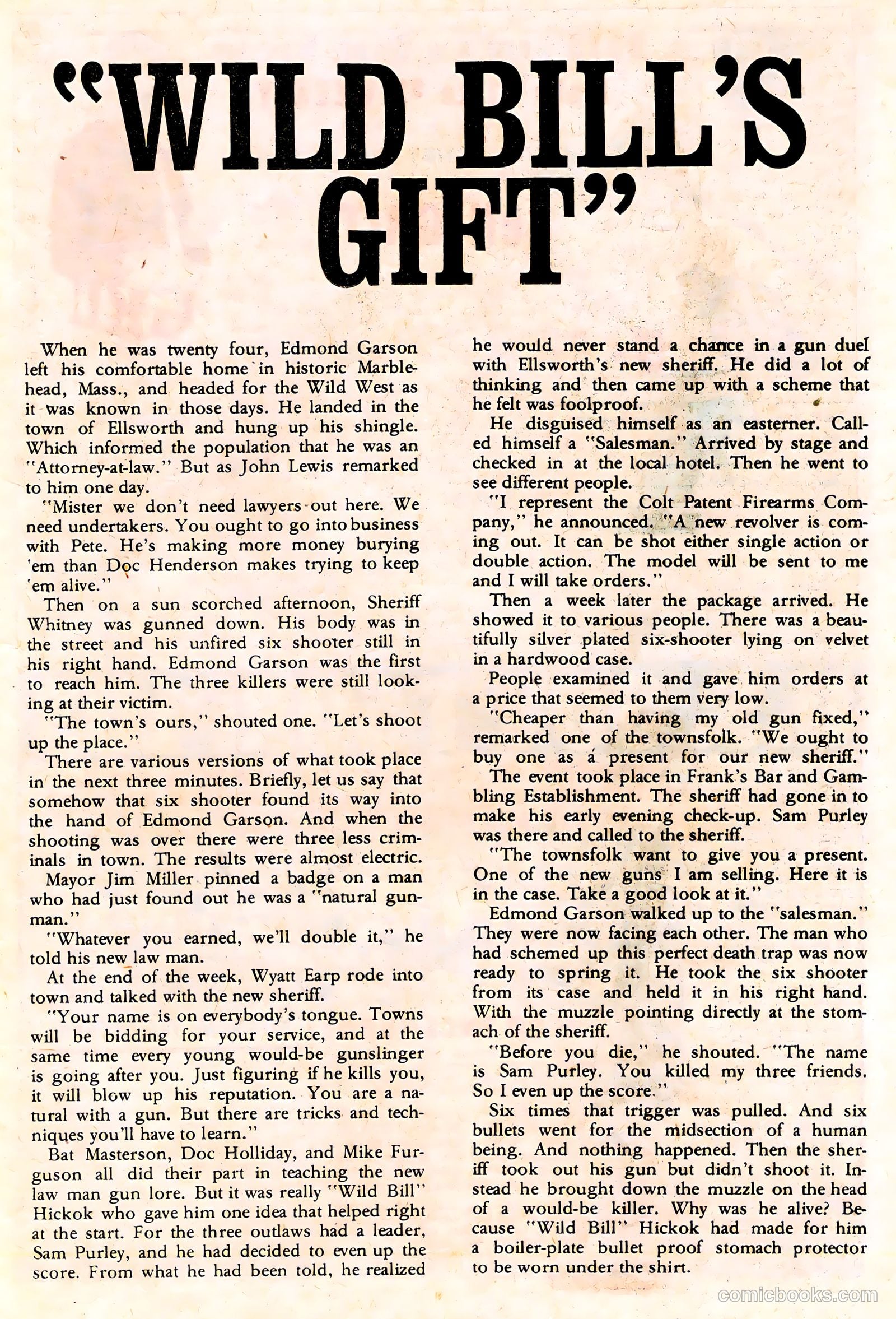 Wyatt Earp, Frontier Marshal #65 (1966) — page 13