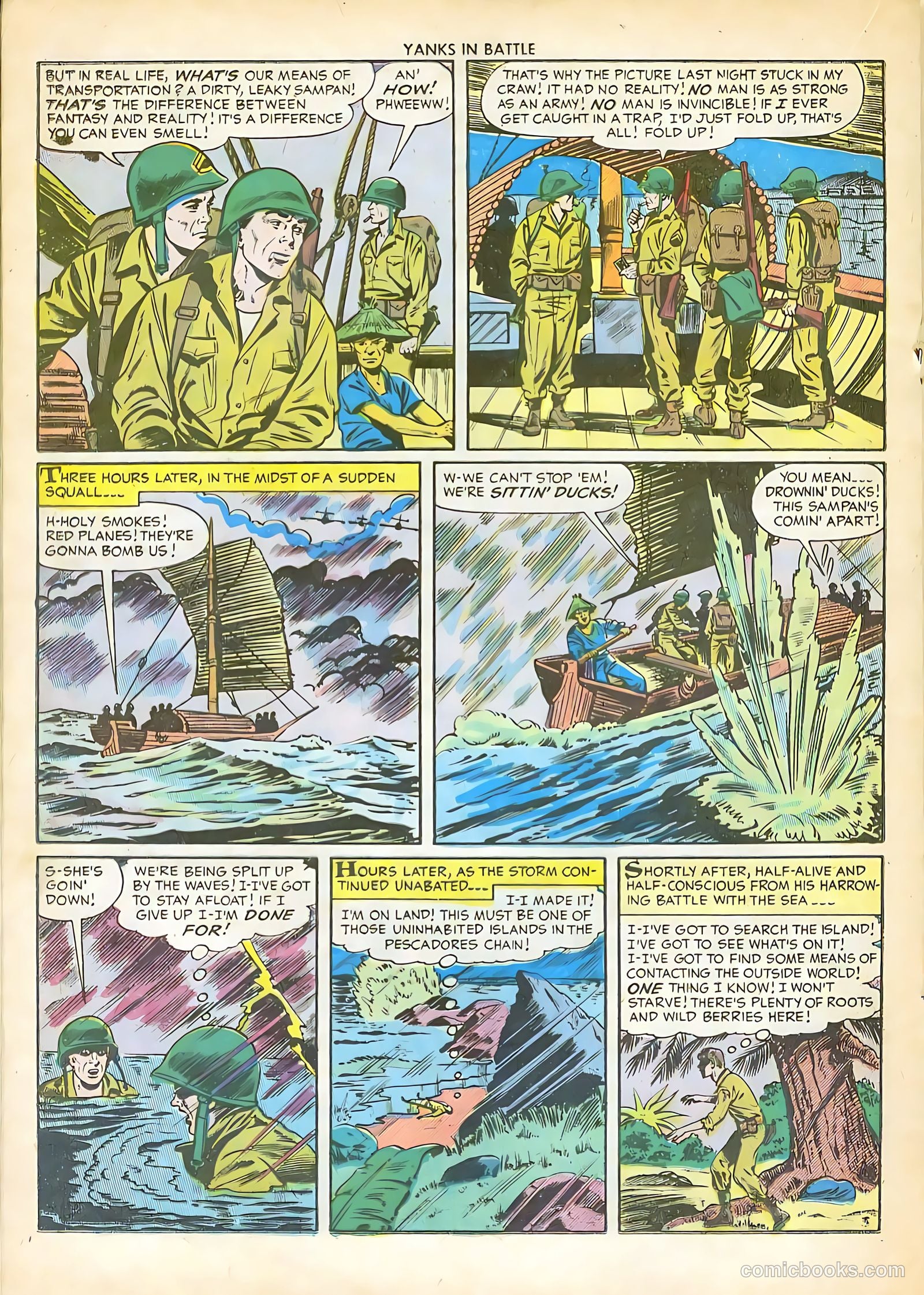 Yanks in Battle #2 (1956) — page 21 of 36
