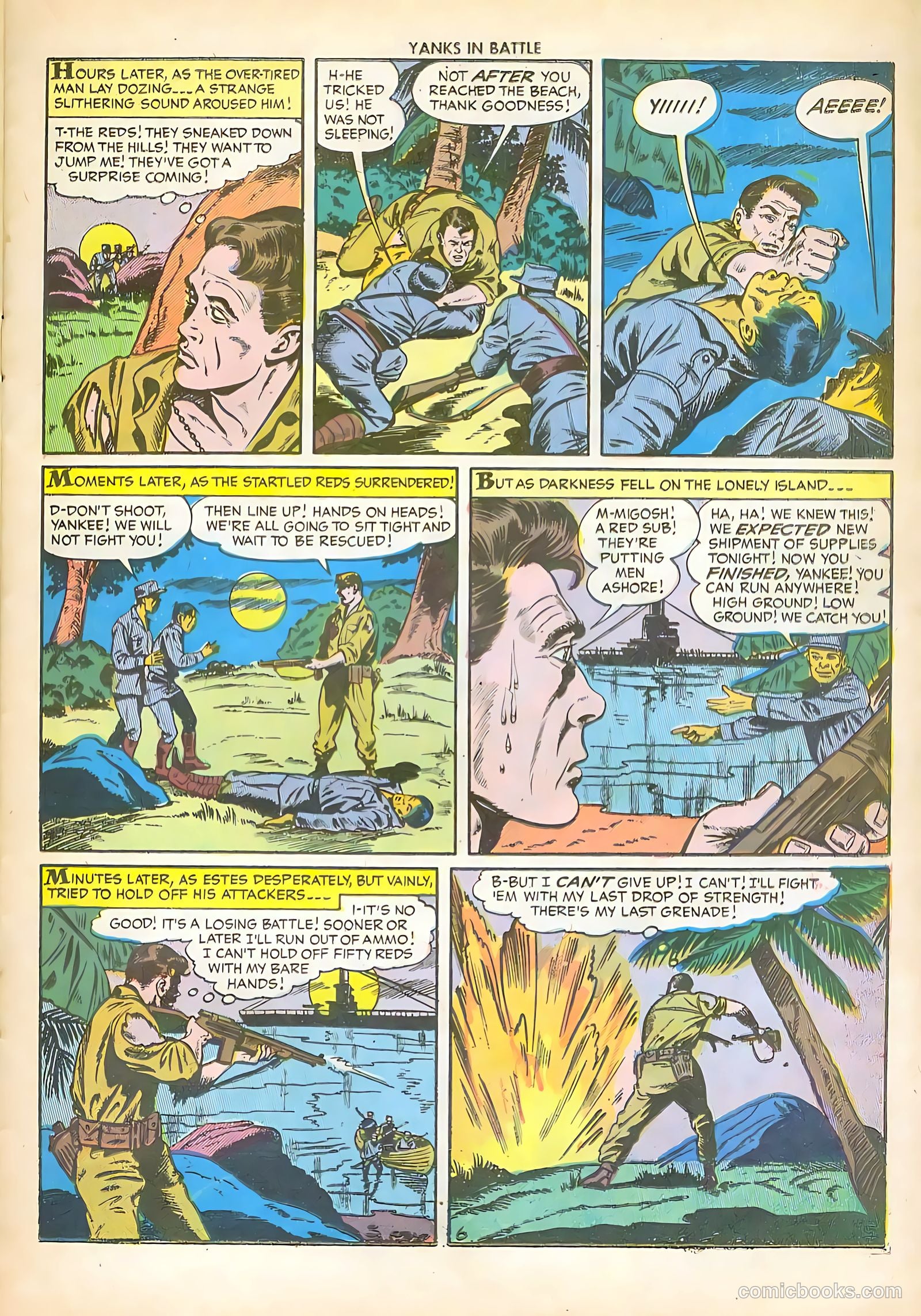 Yanks in Battle #2 (1956) — page 24 of 36